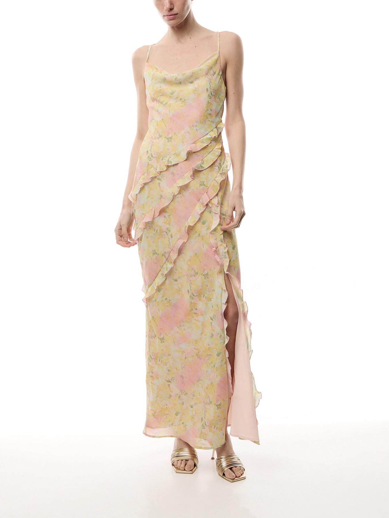 Constance Ruffle Maxi Dress