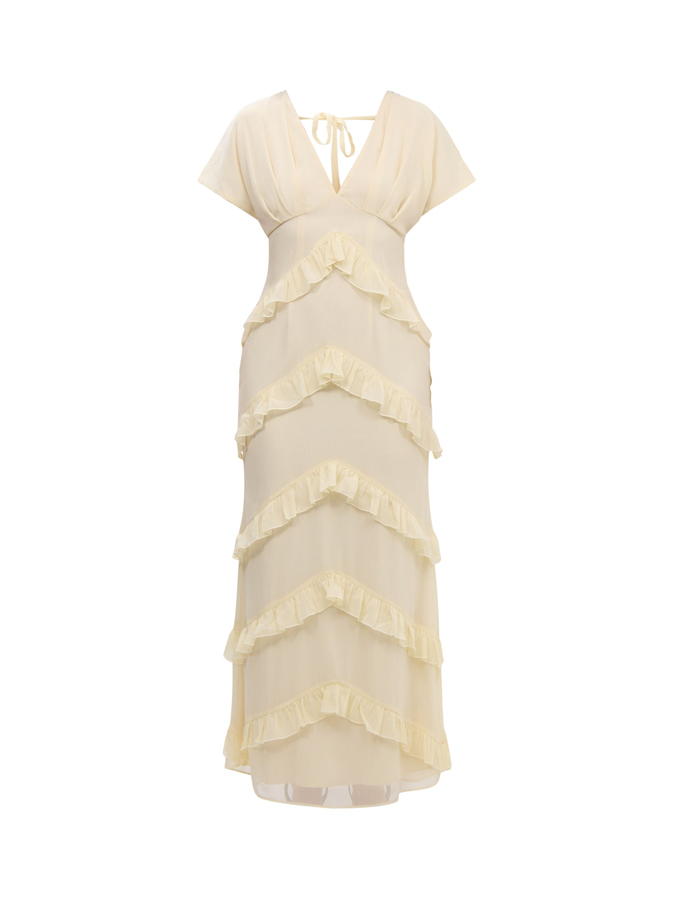 Tamsin Ruffle Chiffon Dress