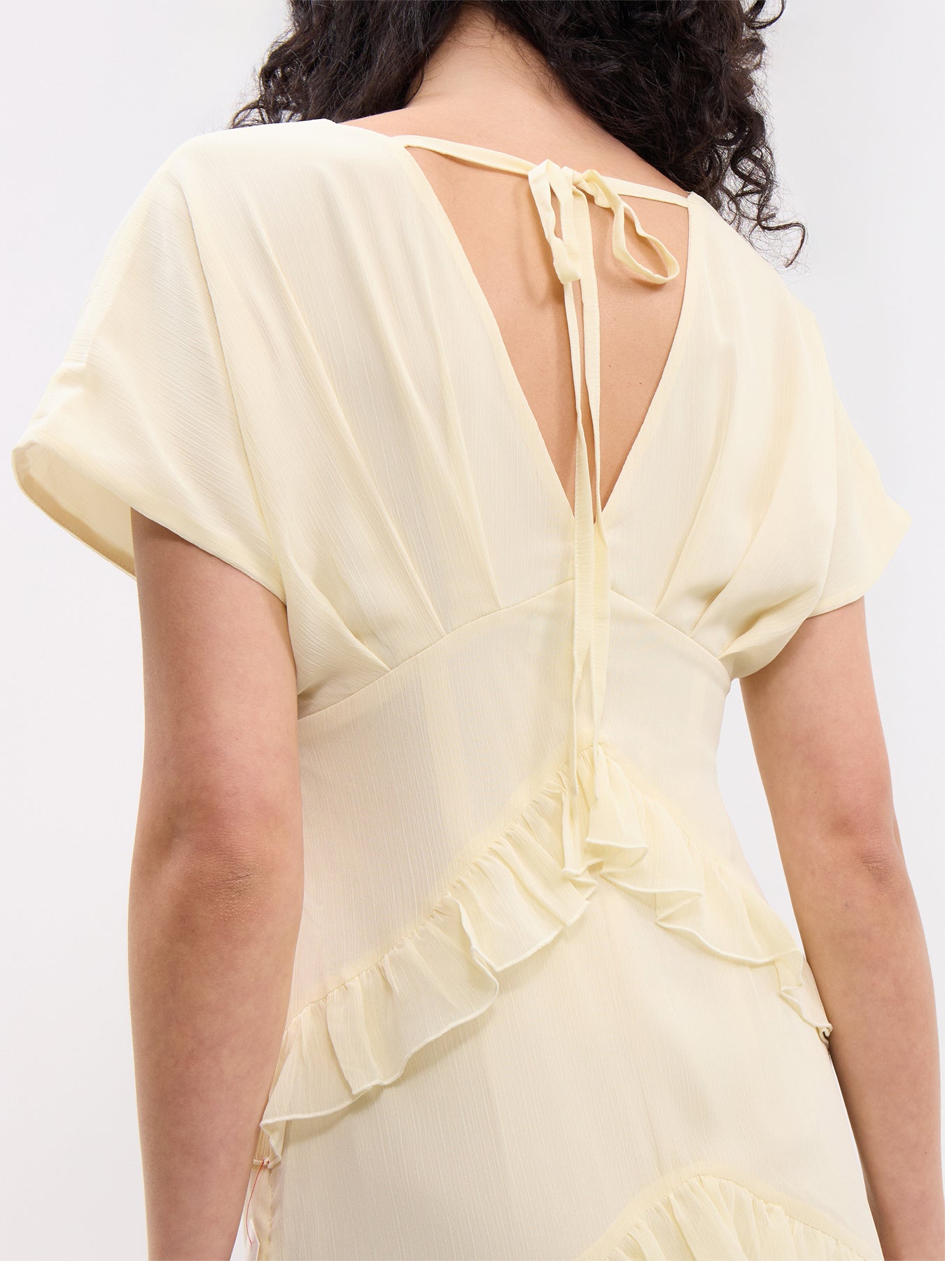 Tamsin Ruffle Chiffon Dress
