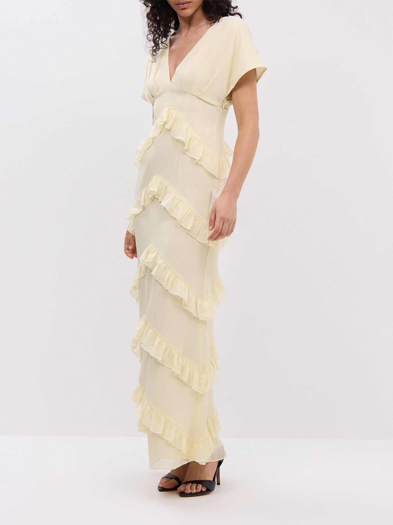 Tamsin Ruffle Chiffon Dress