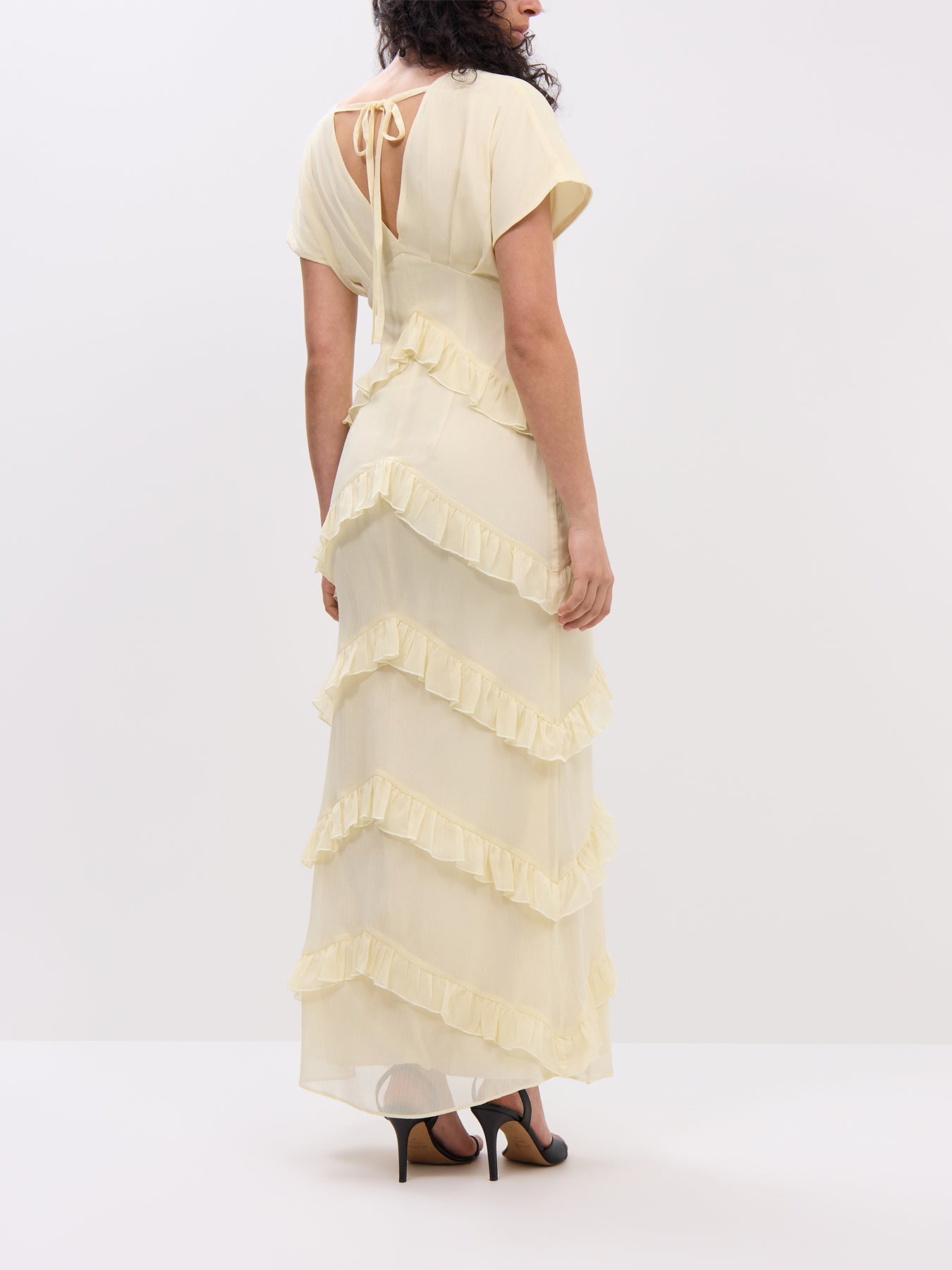 Tamsin Ruffle Chiffon Dress