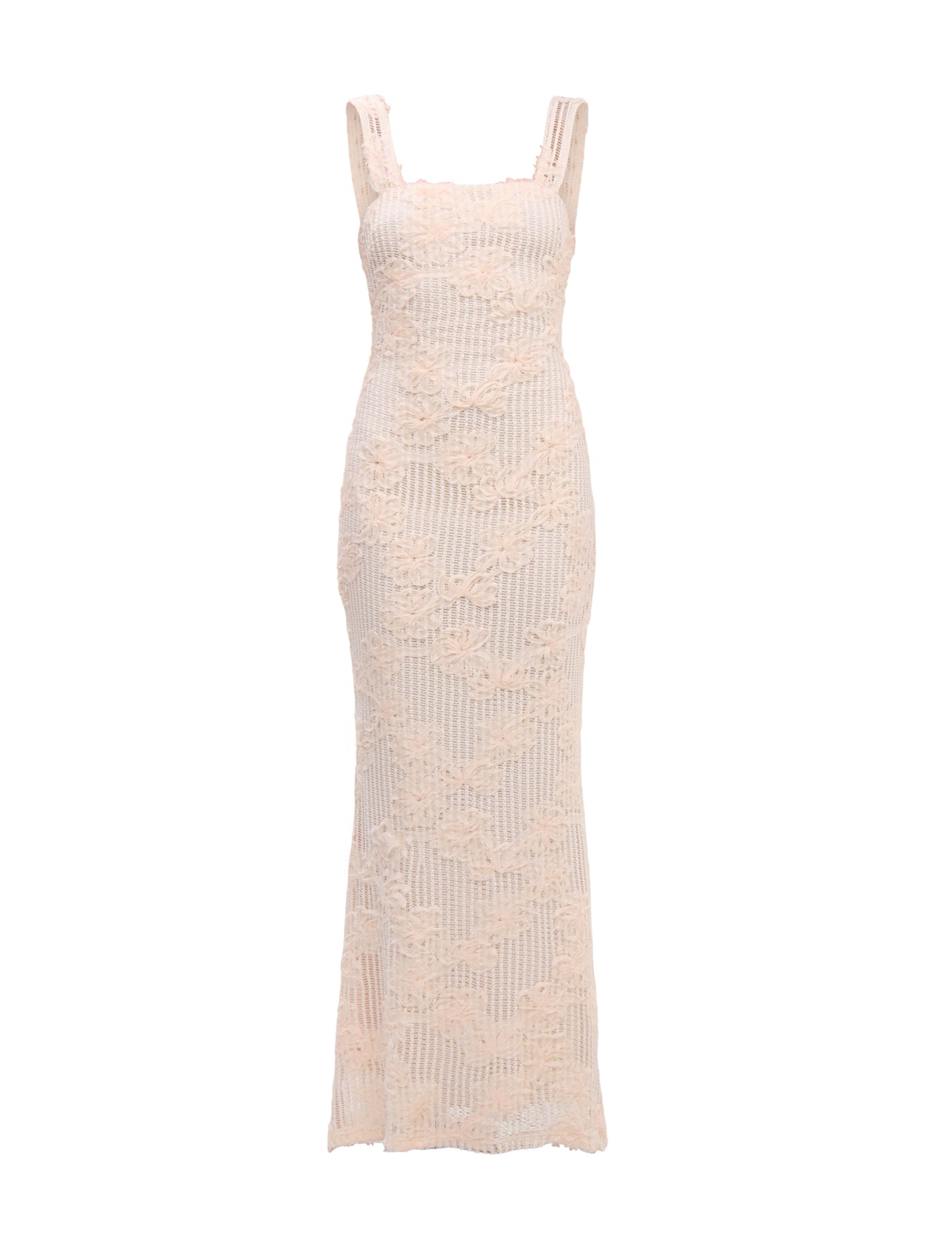 Gigou Crochet Floral Maxi Dress