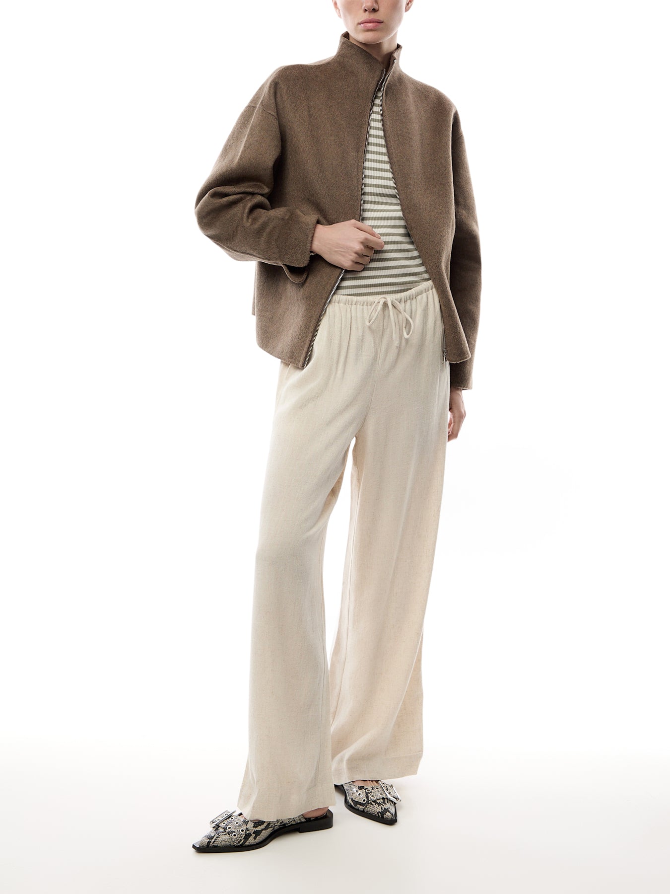 Nessa Drawstring Linen Trouser