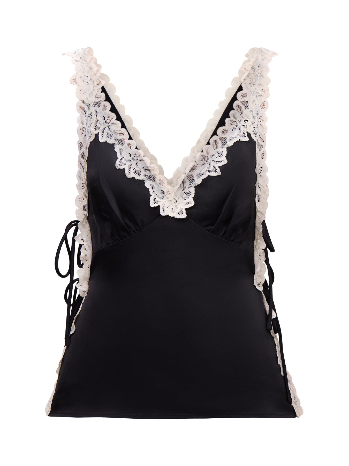 Franca Lace Insert Satin Cami Top