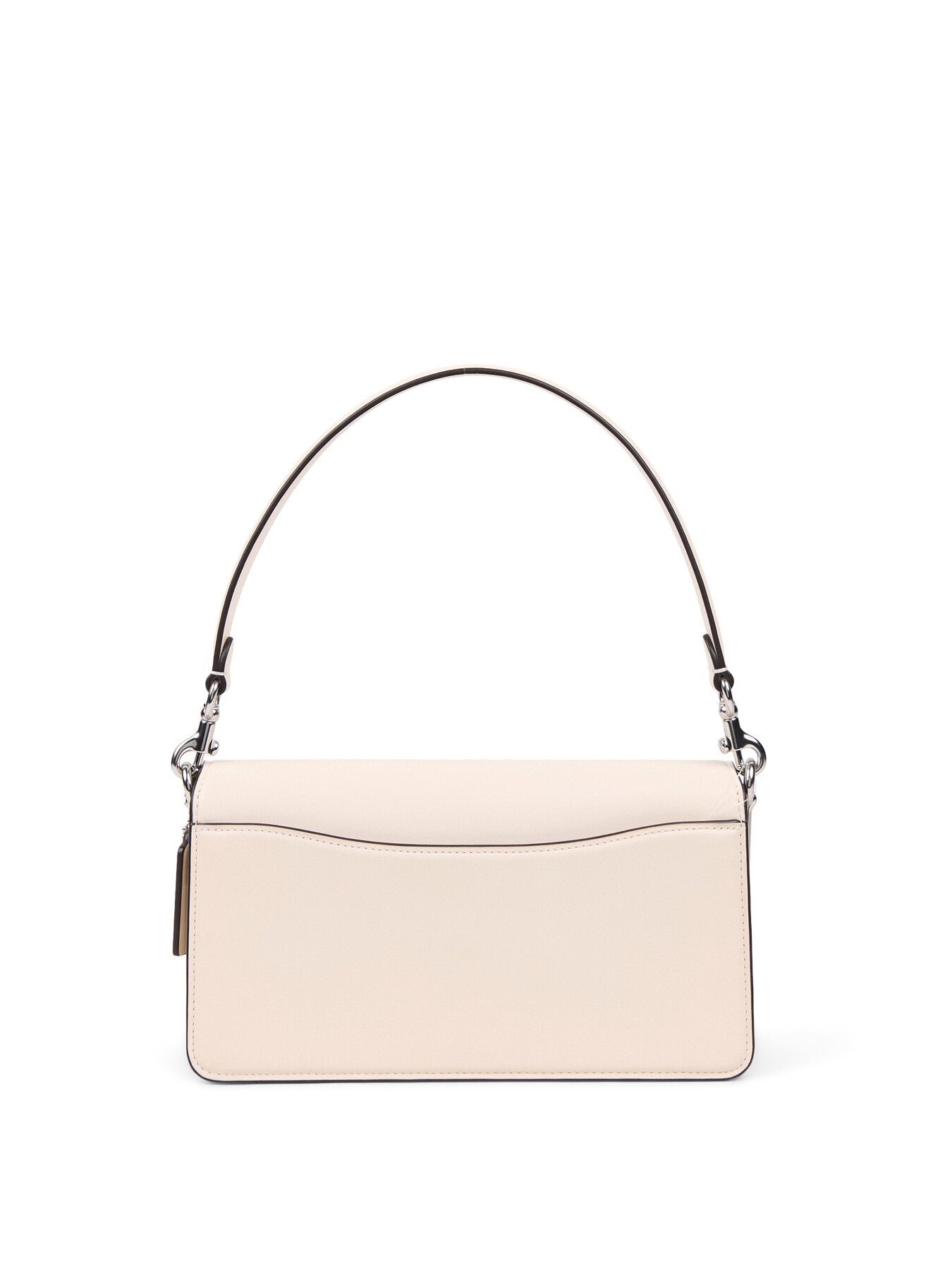 Tabby Shoulder Bag 26 Coated Canvas Signature White Chalk