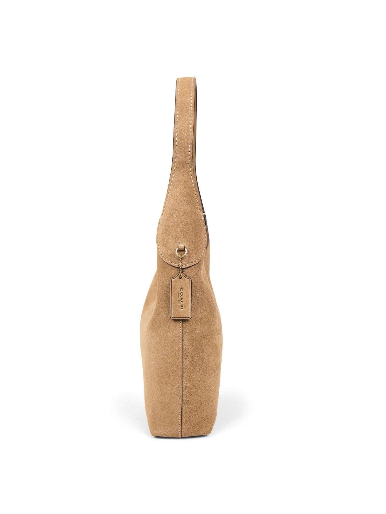 Suede Brooklyn Shoulder Bag 28 Sand