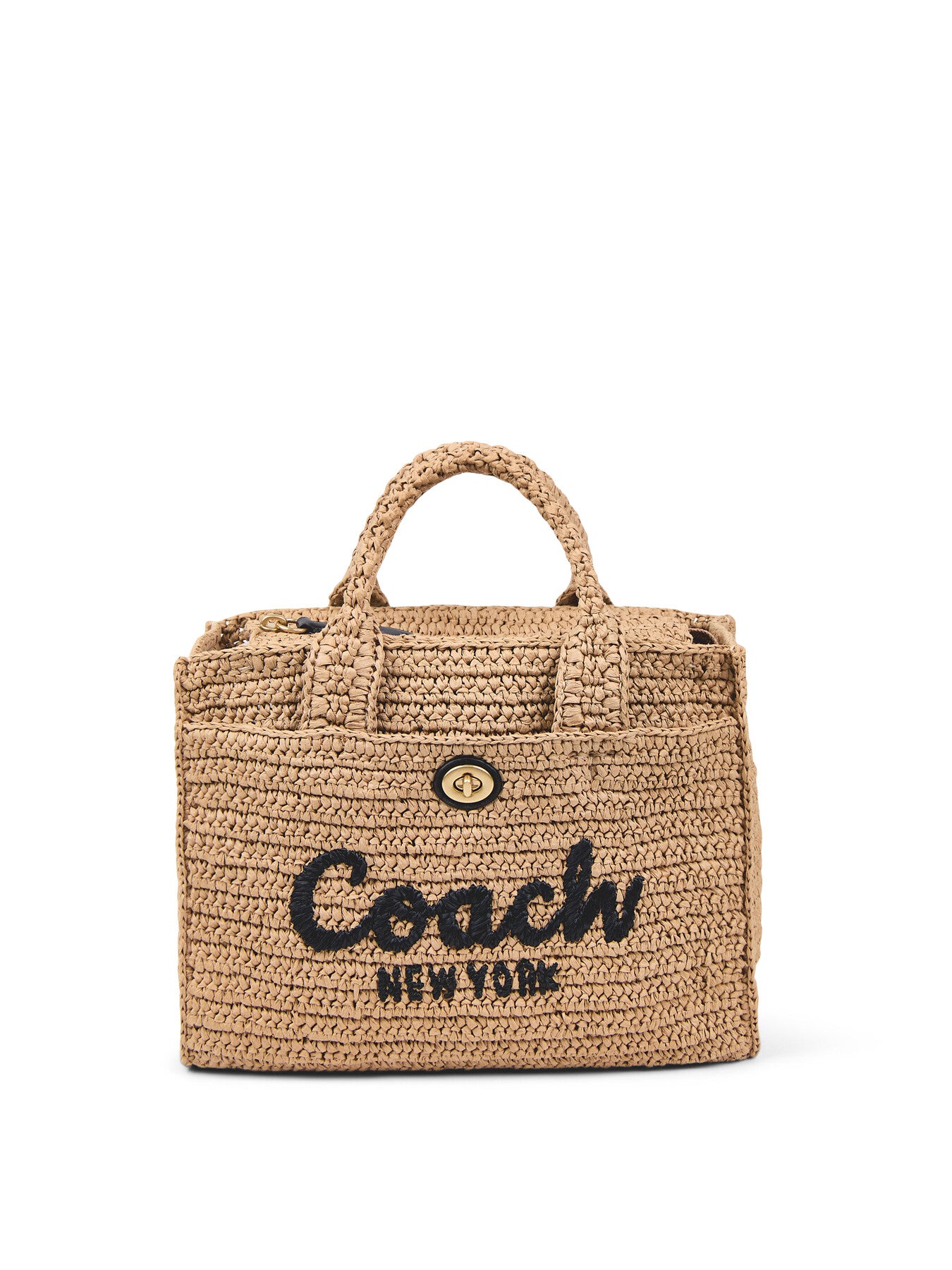 Straw Cargo Tote 26 Natural