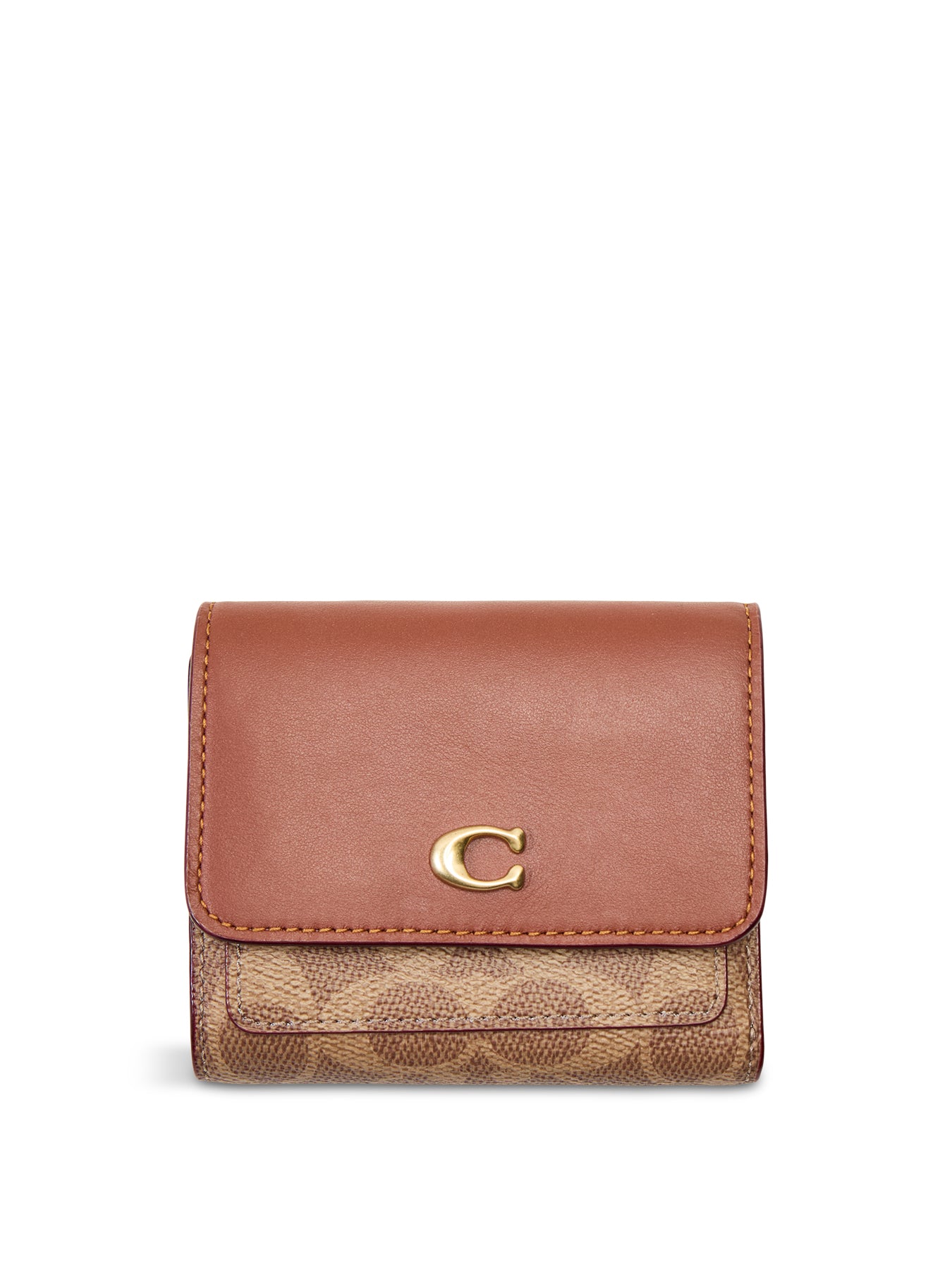 Mila Small Flap Wallet Tan Caramel