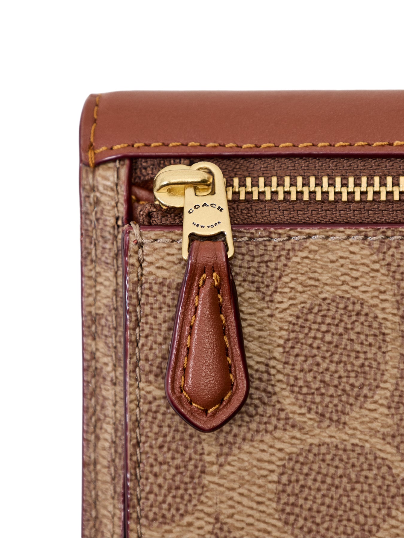 Mila Small Flap Wallet Tan Caramel