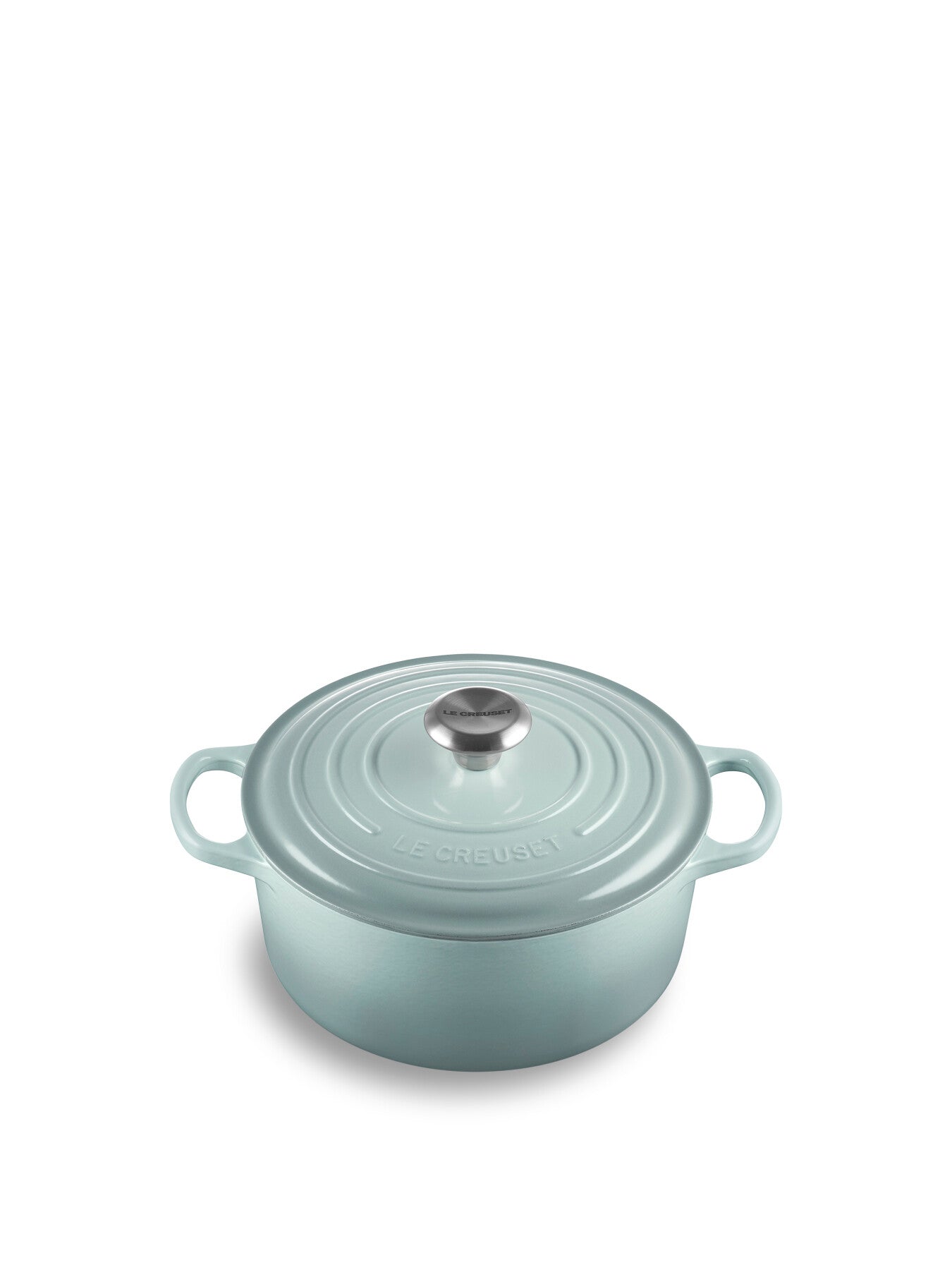 Cast Iron Round Casserole 24cm Sea Salt