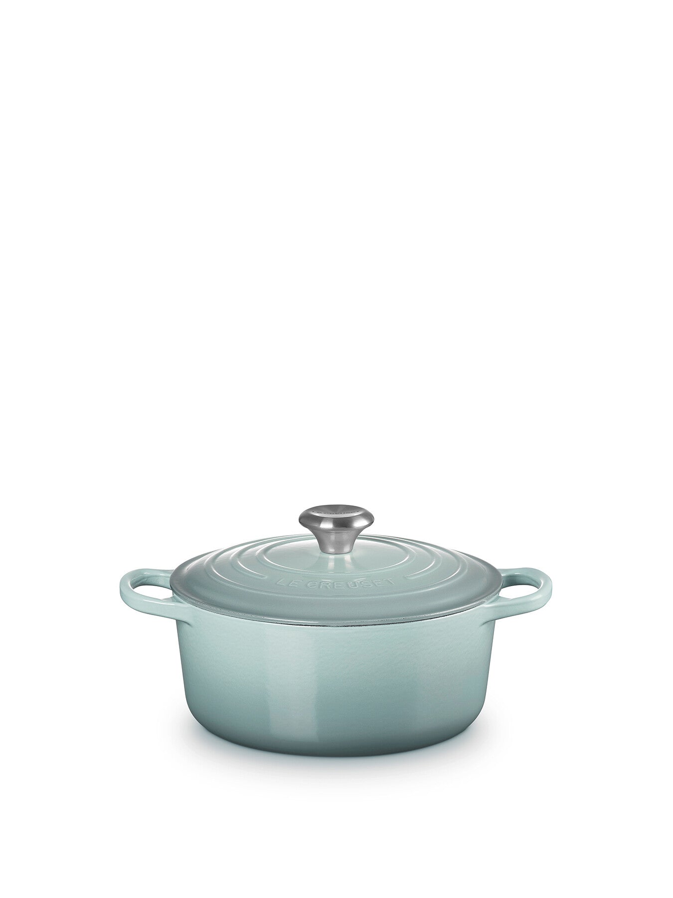 Cast Iron Round Casserole 24cm Sea Salt