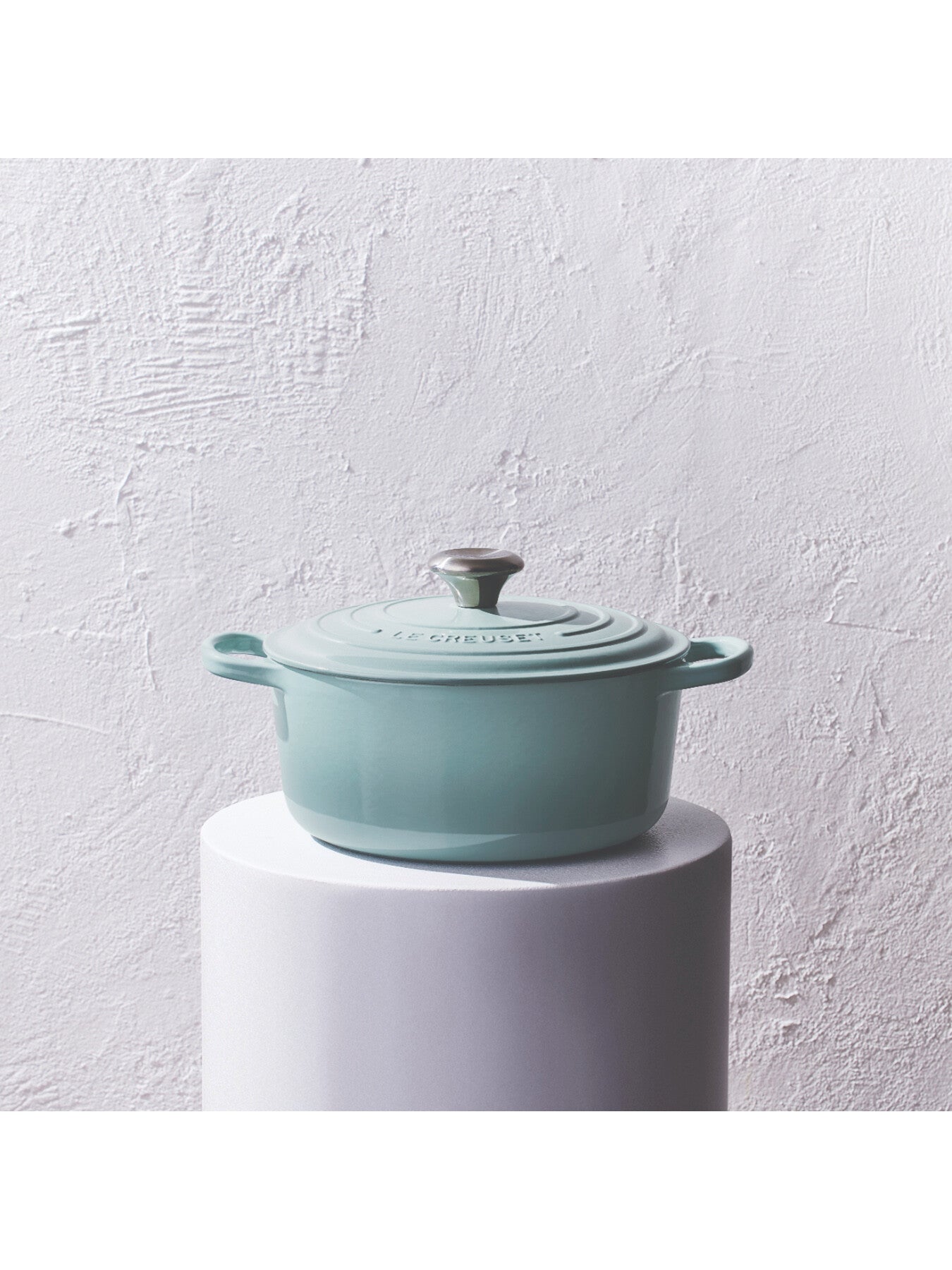 Cast Iron Round Casserole 24cm Sea Salt