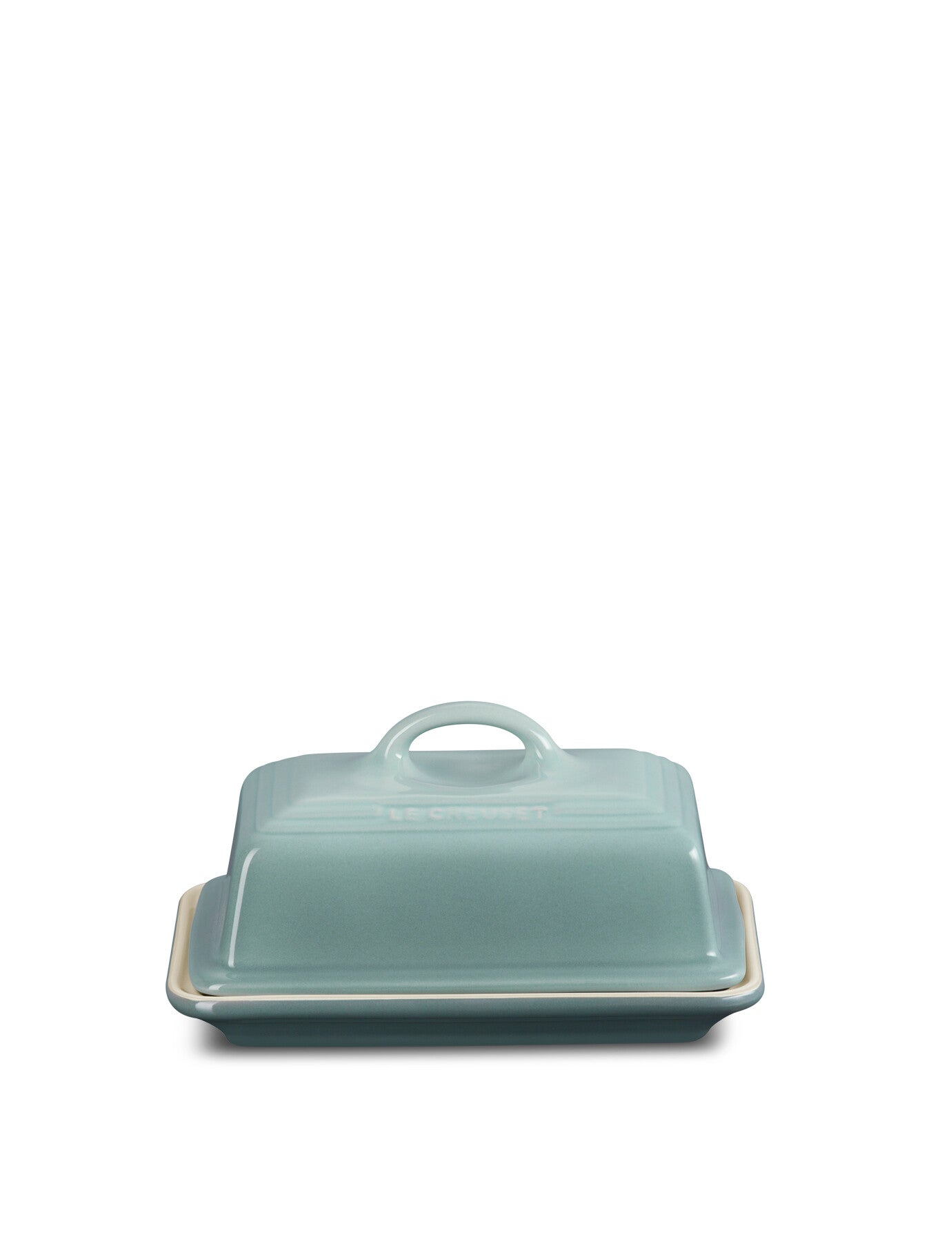 Stoneware Heritage Butter Dish Sea Salt