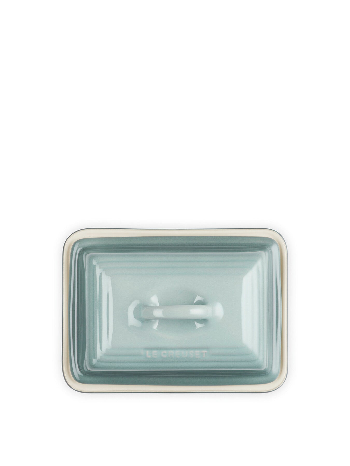 Stoneware Heritage Butter Dish Sea Salt