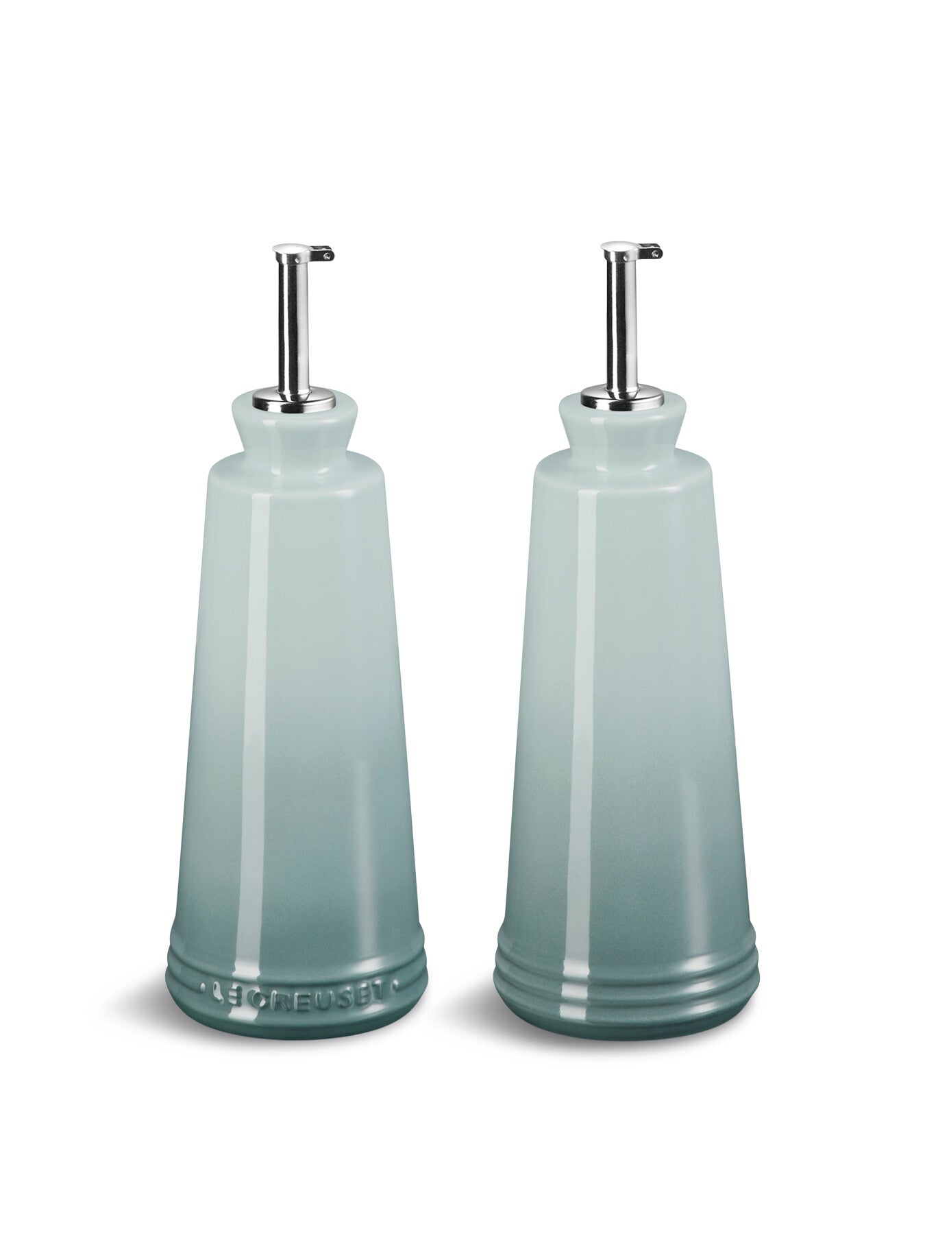 Stoneware Signature Oil & Vinegar Set Sea Salt