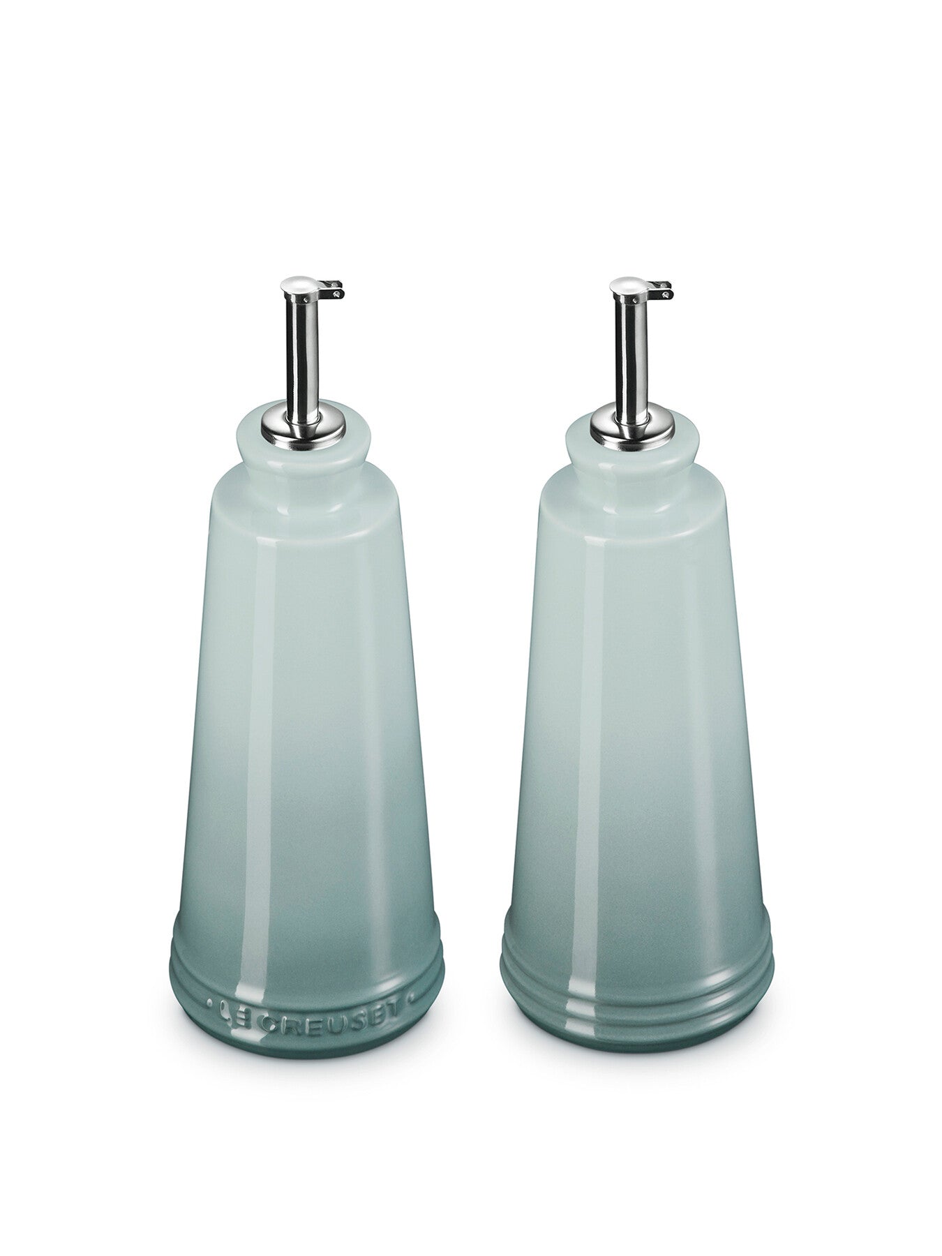 Stoneware Signature Oil & Vinegar Set Sea Salt