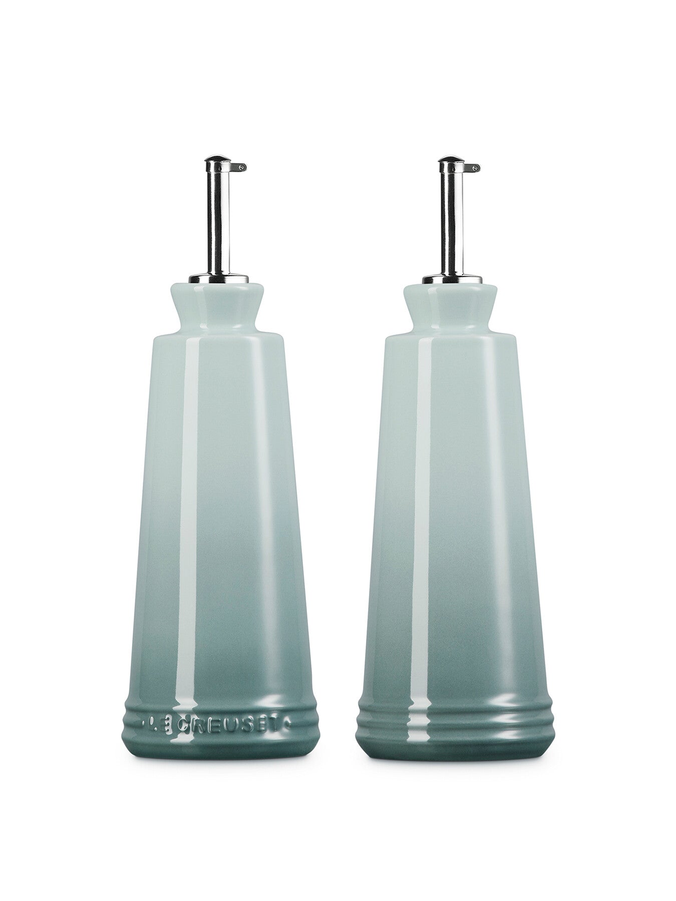 Stoneware Signature Oil & Vinegar Set Sea Salt