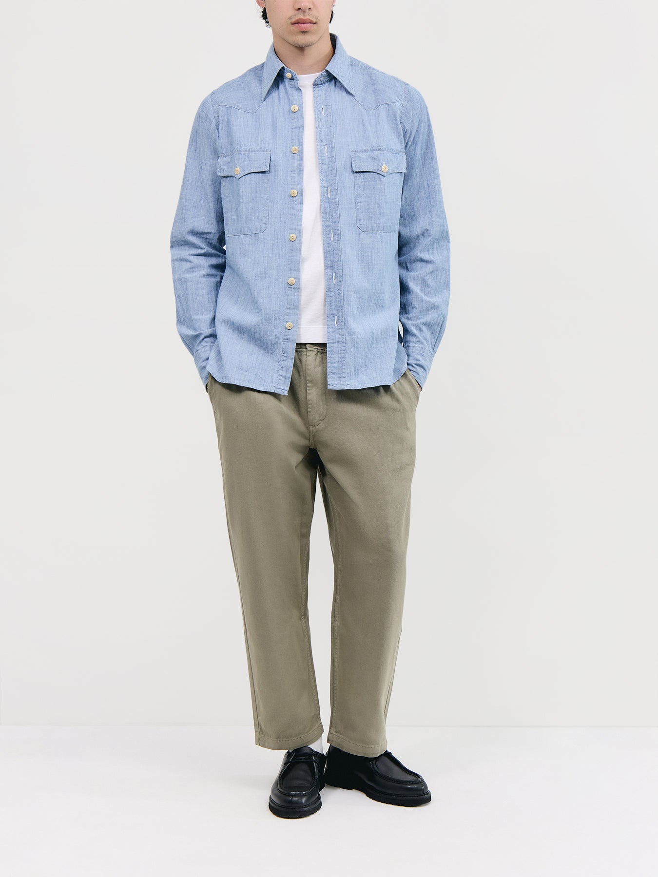 Chambray Western Shirt