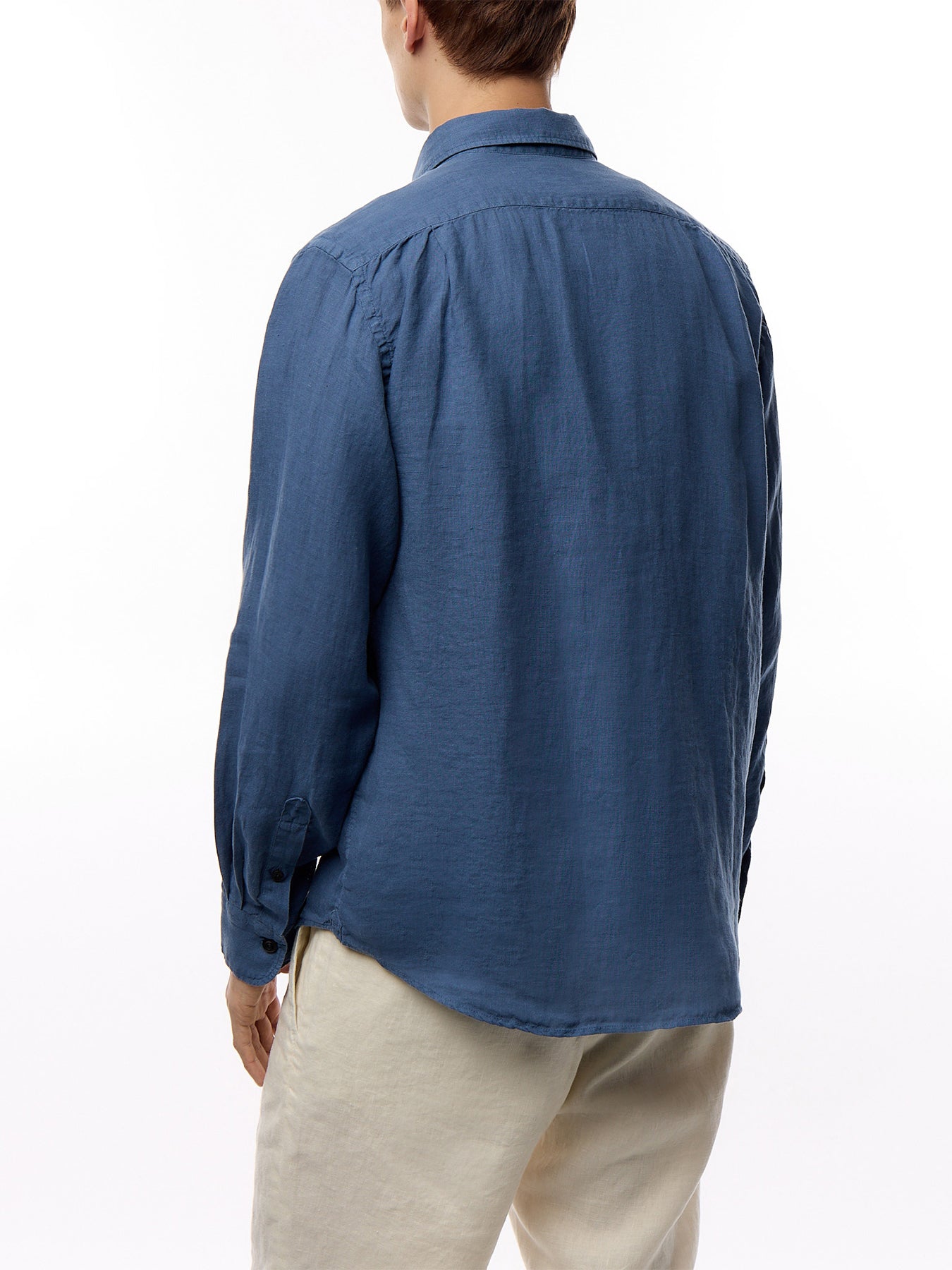 Two Pocket Linen Play Pat Woven Shirt