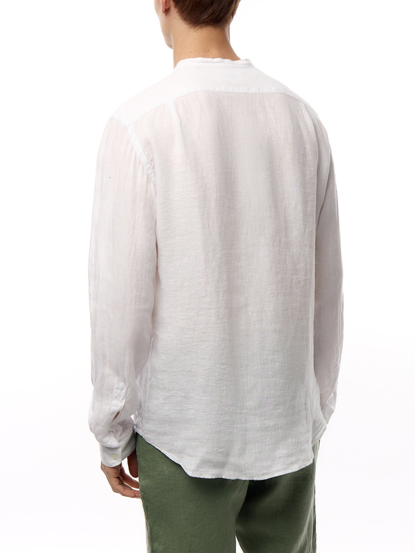 Collarless Premium Pat Woven Shirt
