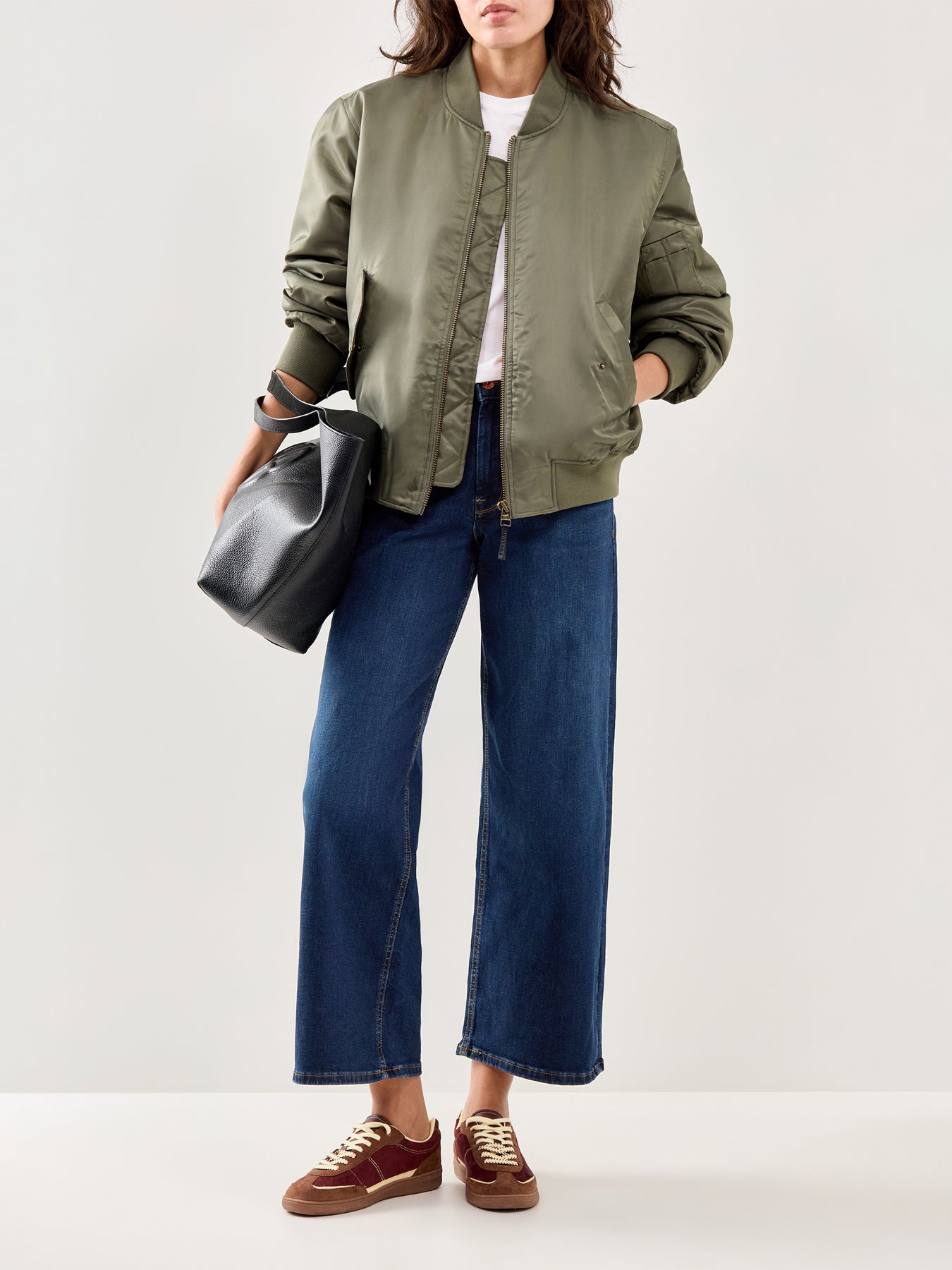 Madison High Waist Wide Leg Jeans Blue