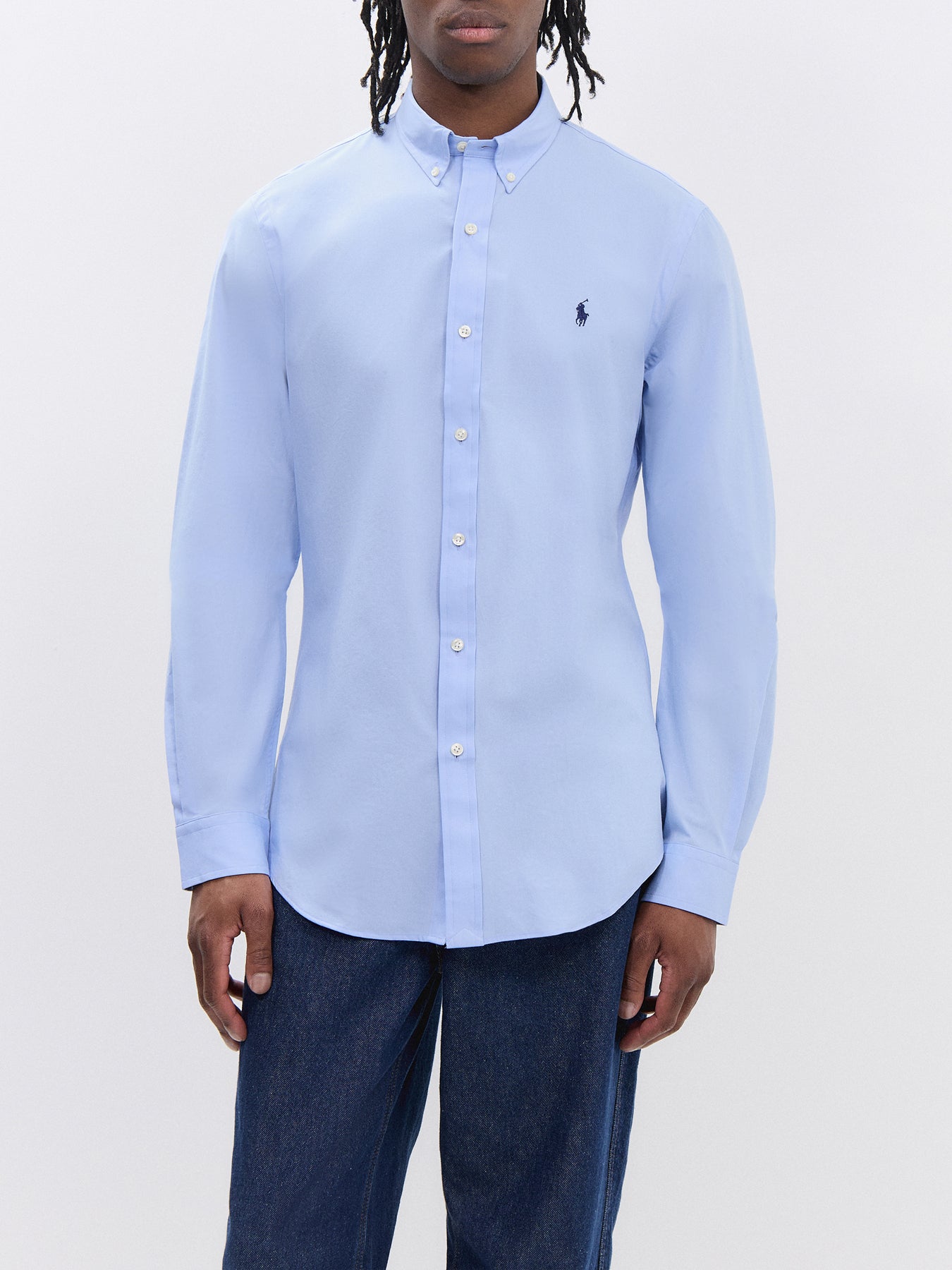 Slim Fit Poplin Stretch Shirt