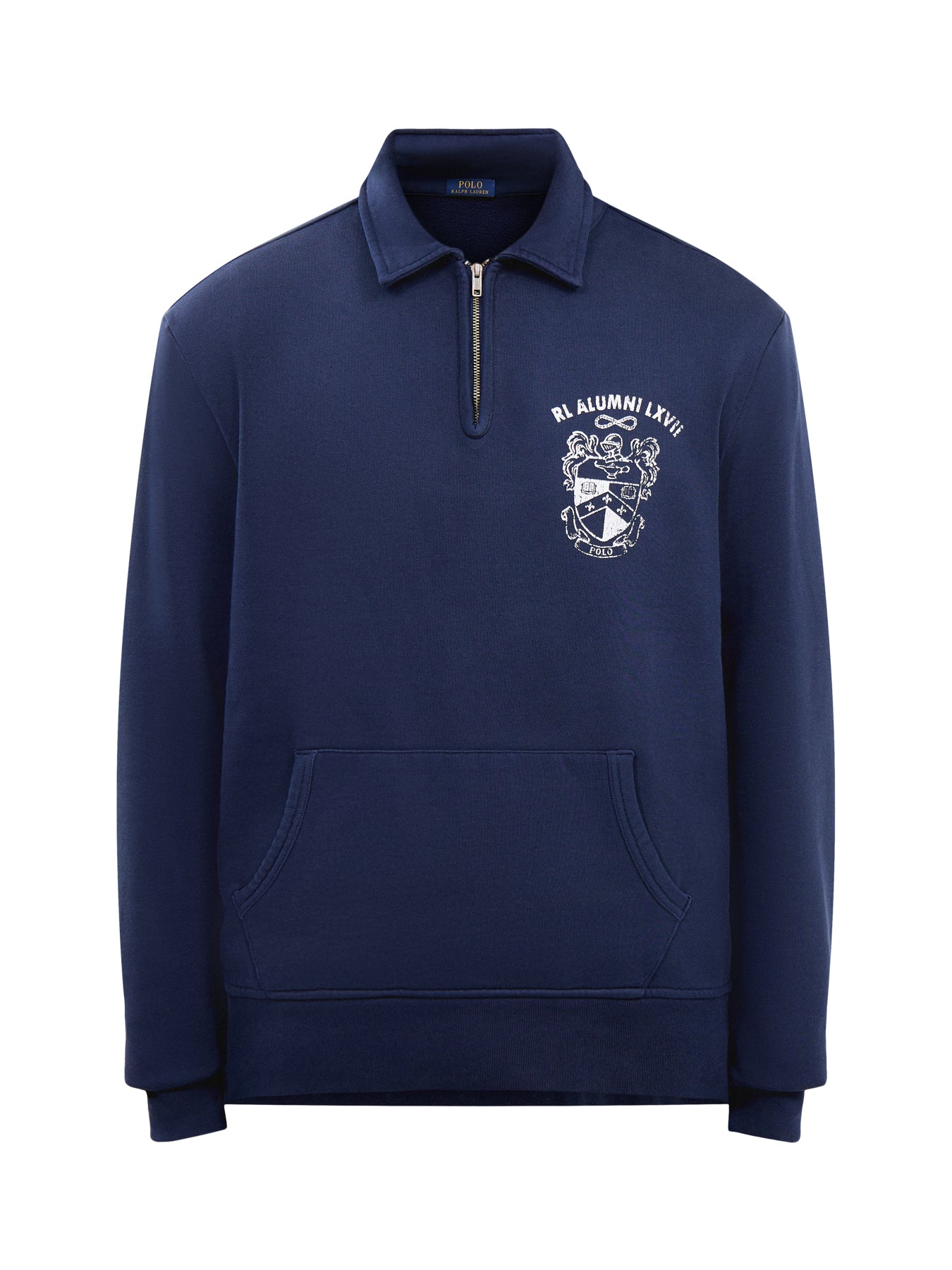 Crest Badge 1/4 Zip Sweatshirt