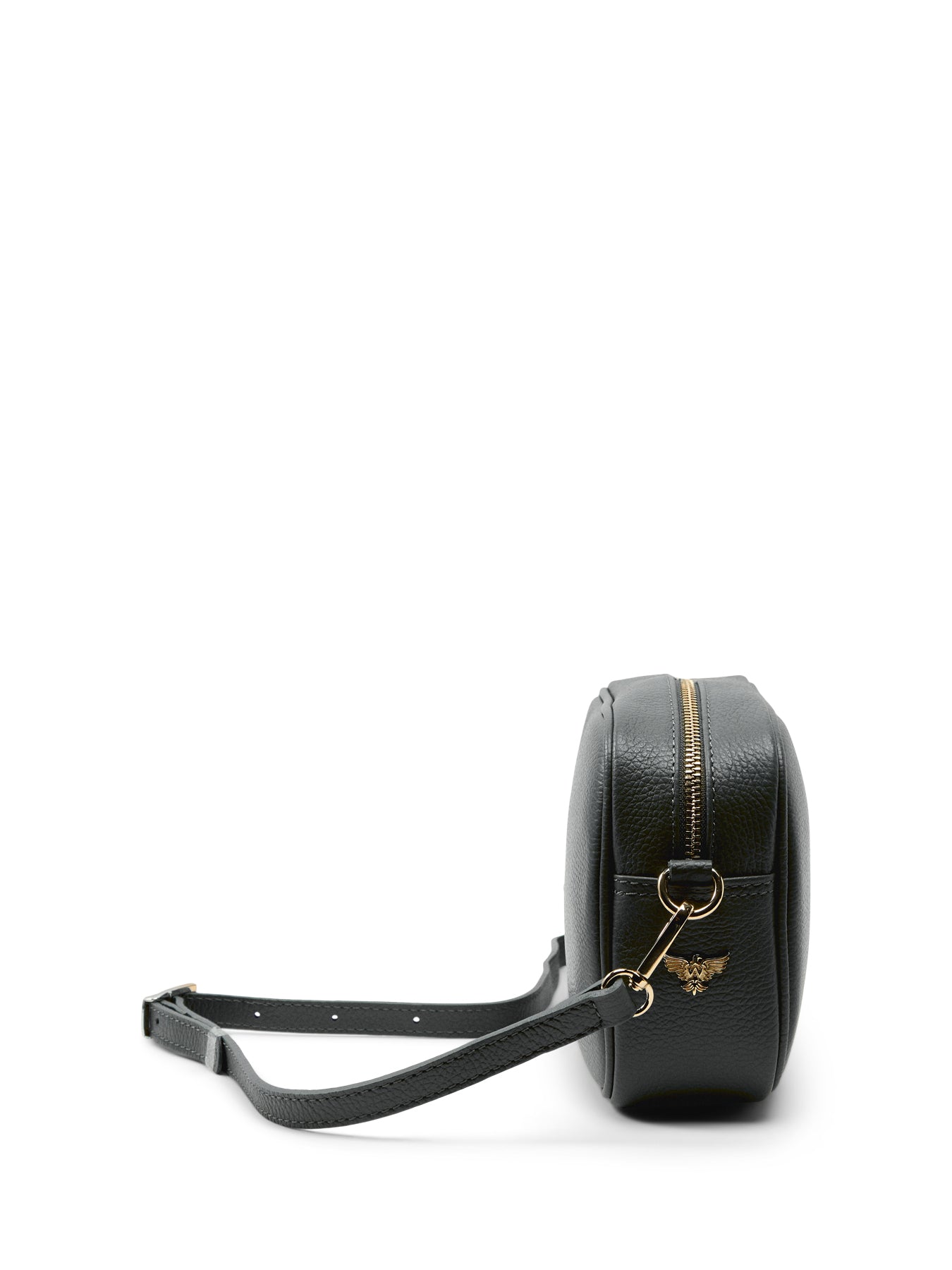 The Tassel Navy Leather Crossbody Bag