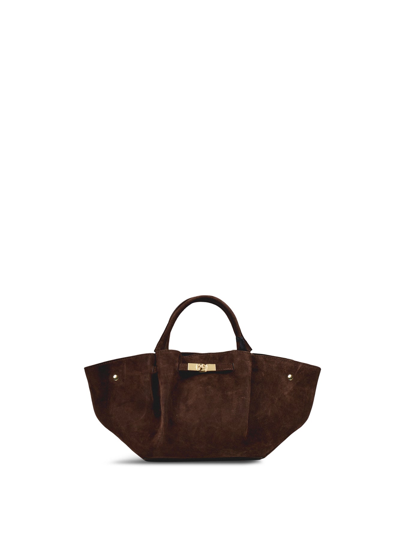 Feny Button Suede Top handle