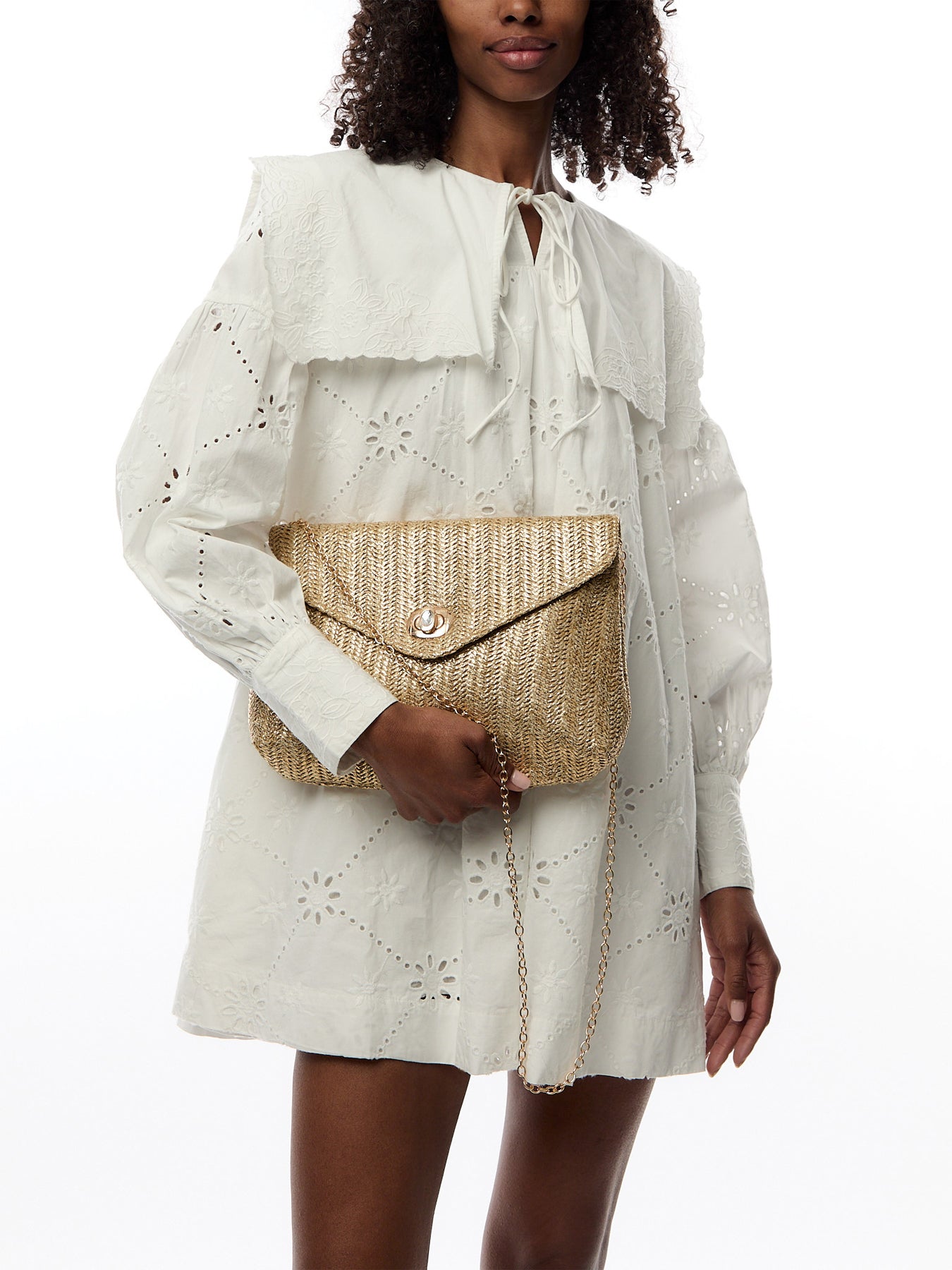 Raffia Clutch Bag