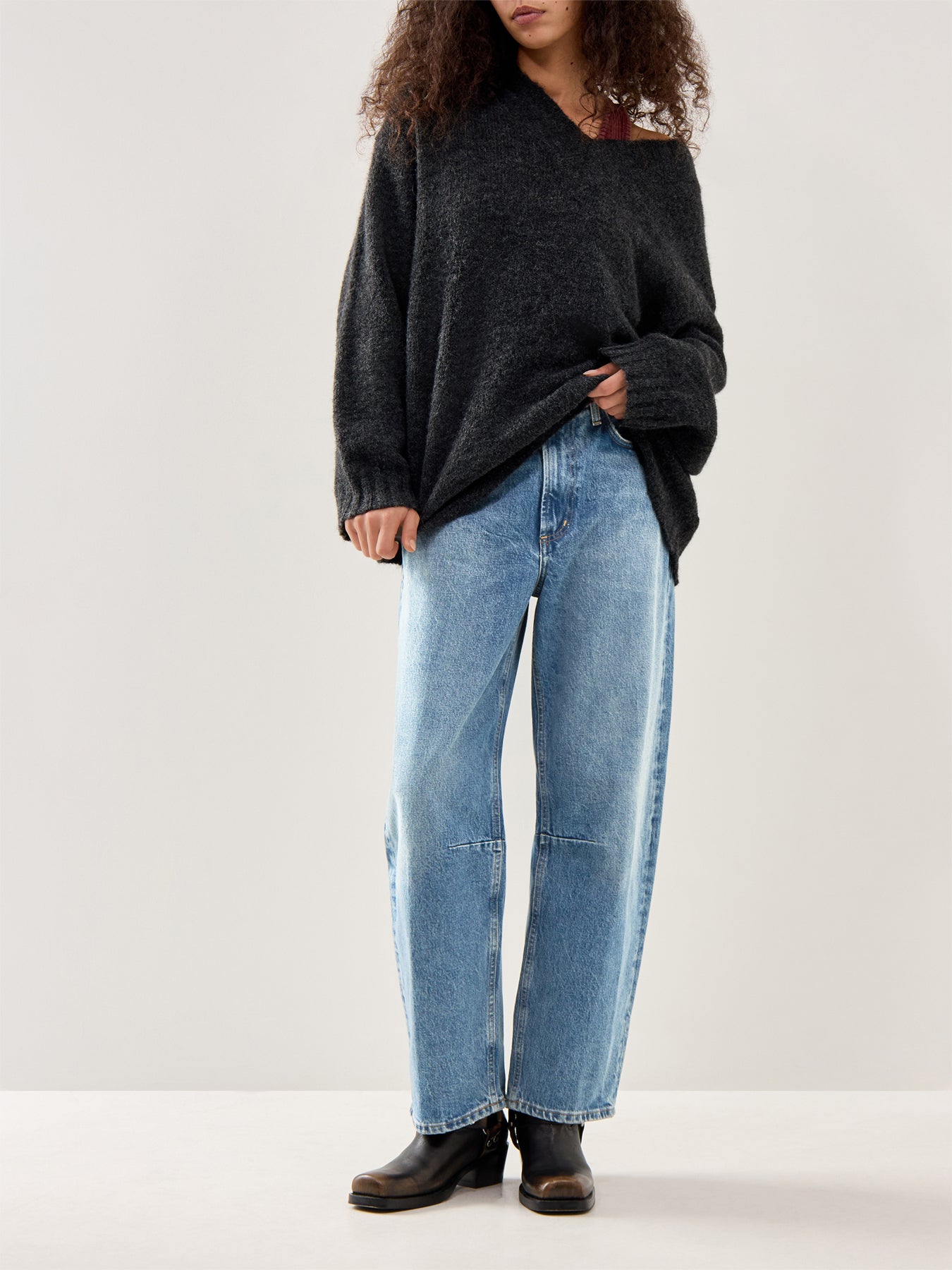 Miro Relaxed Mid-Rise Jeans Blue