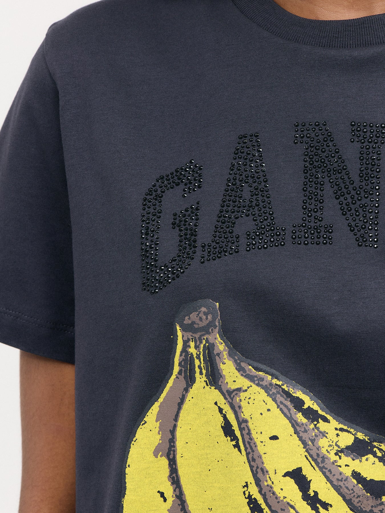 Basic Cotton Jersey Banana Relaxed T-shirt