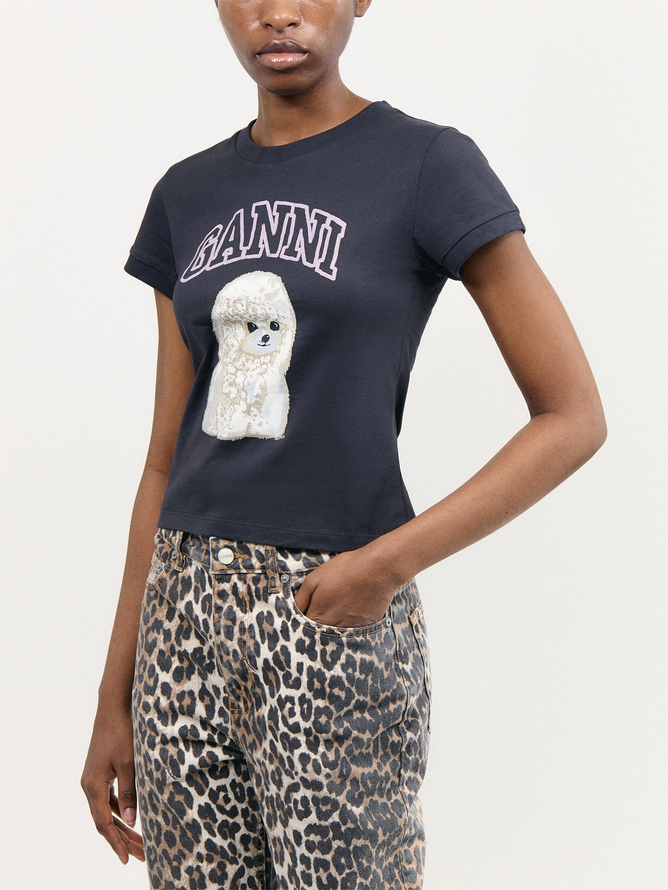 Basic Cotton Jersey Poodle Baby Fit T-shirt