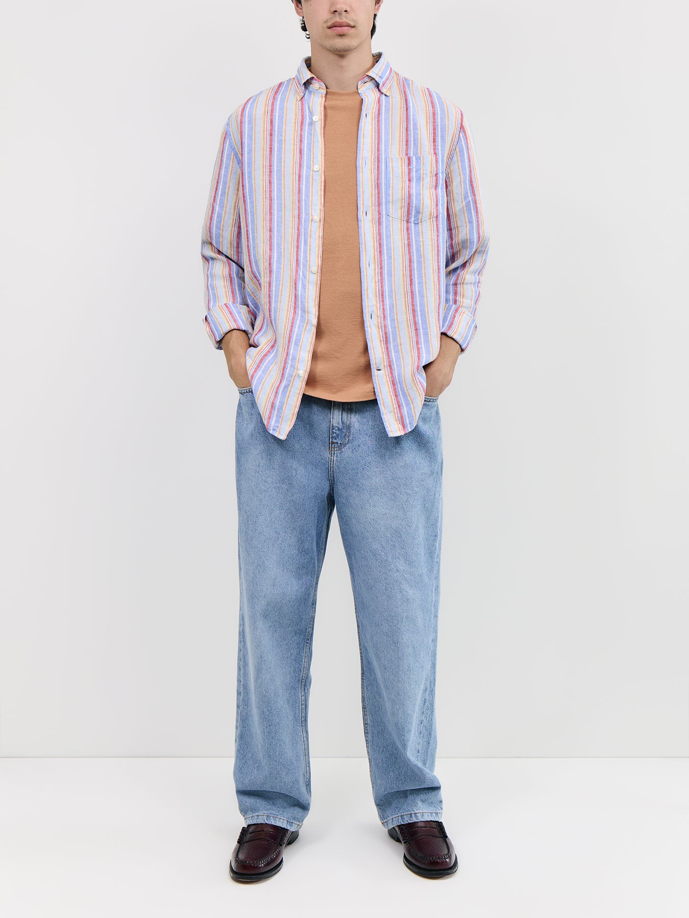 Linen Multistripe Shirt