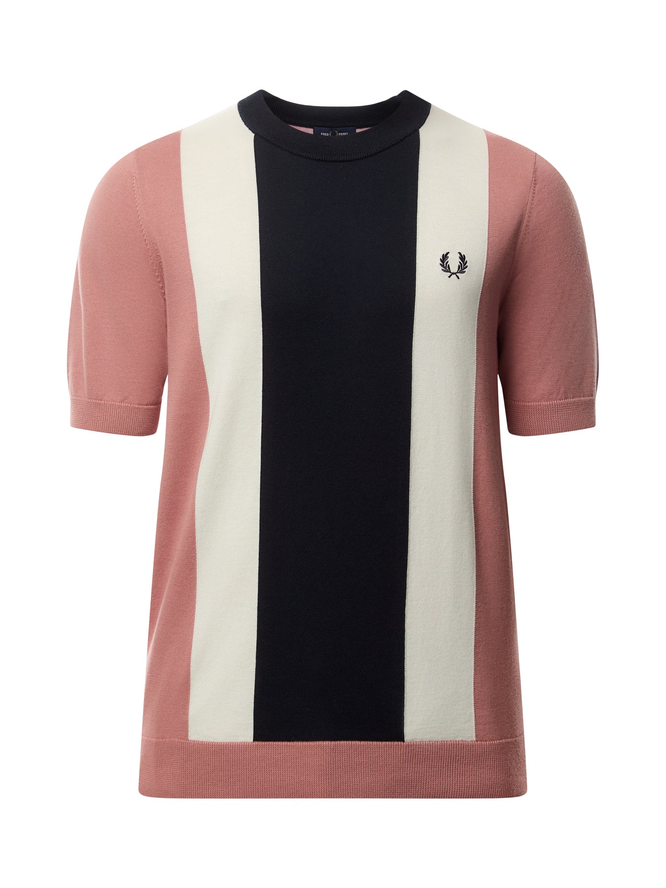 Vertical Stripe Knitted T-Shirt