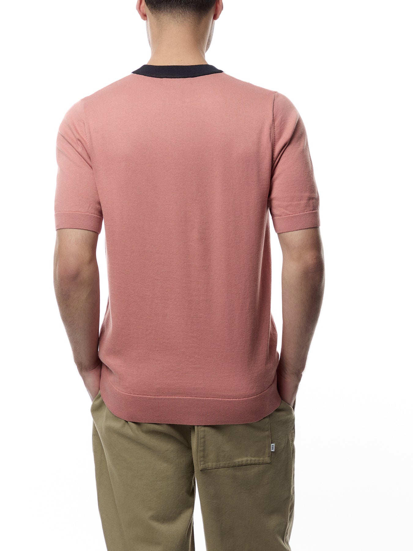 Vertical Stripe Knitted T-Shirt