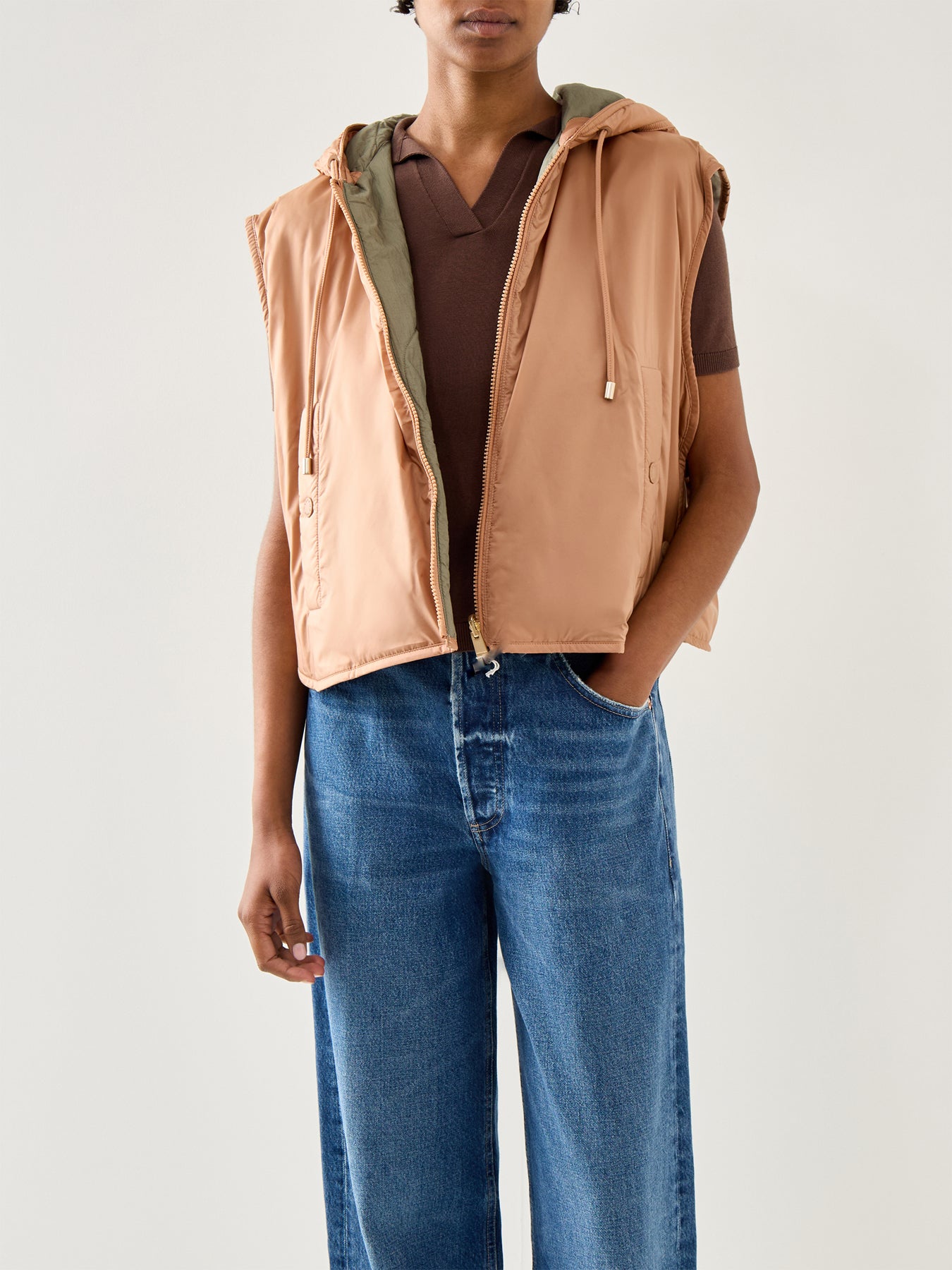 Weekend Levante Gilet Reversible Tan