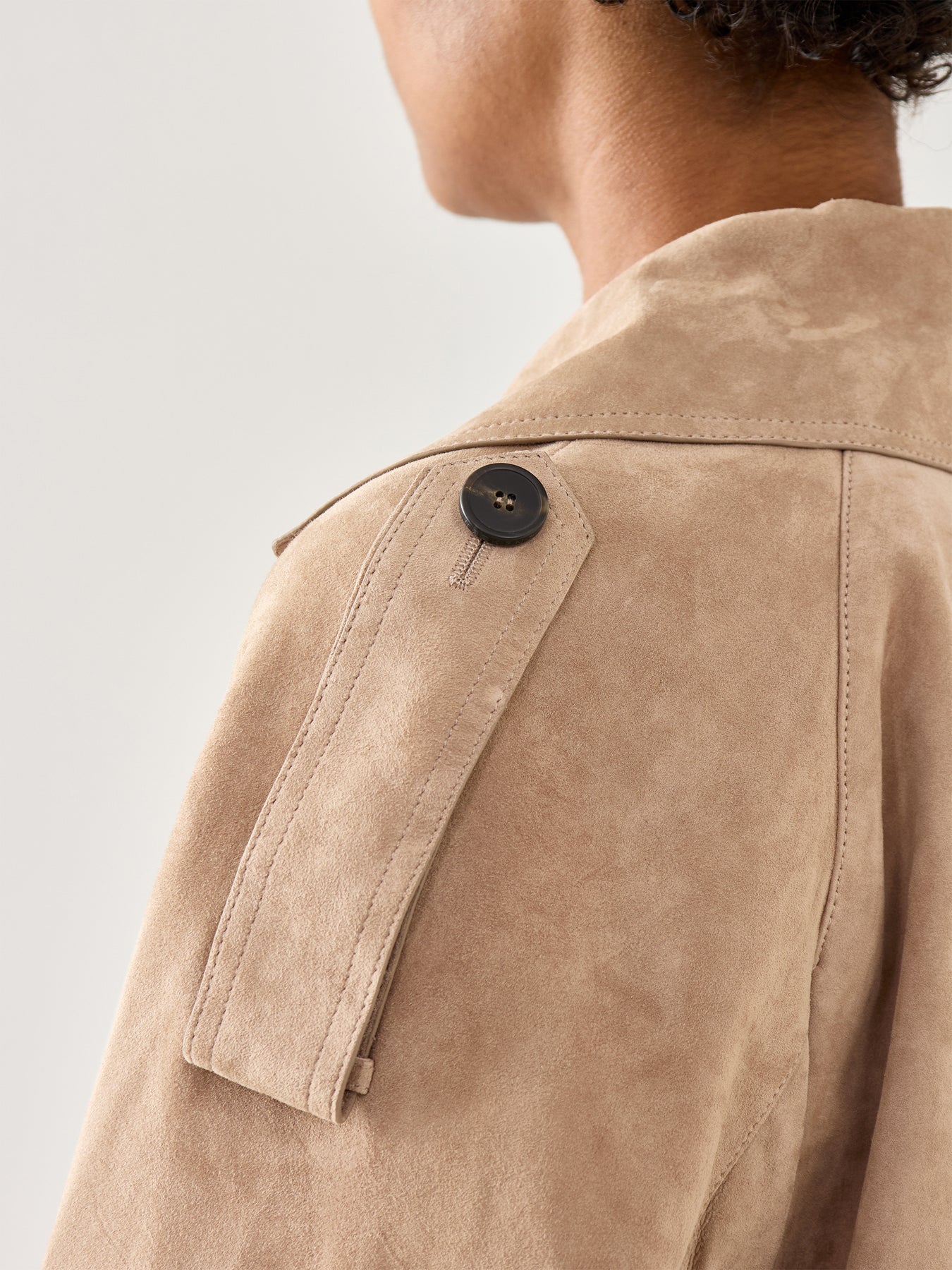 Mega Suede Jacket Tan
