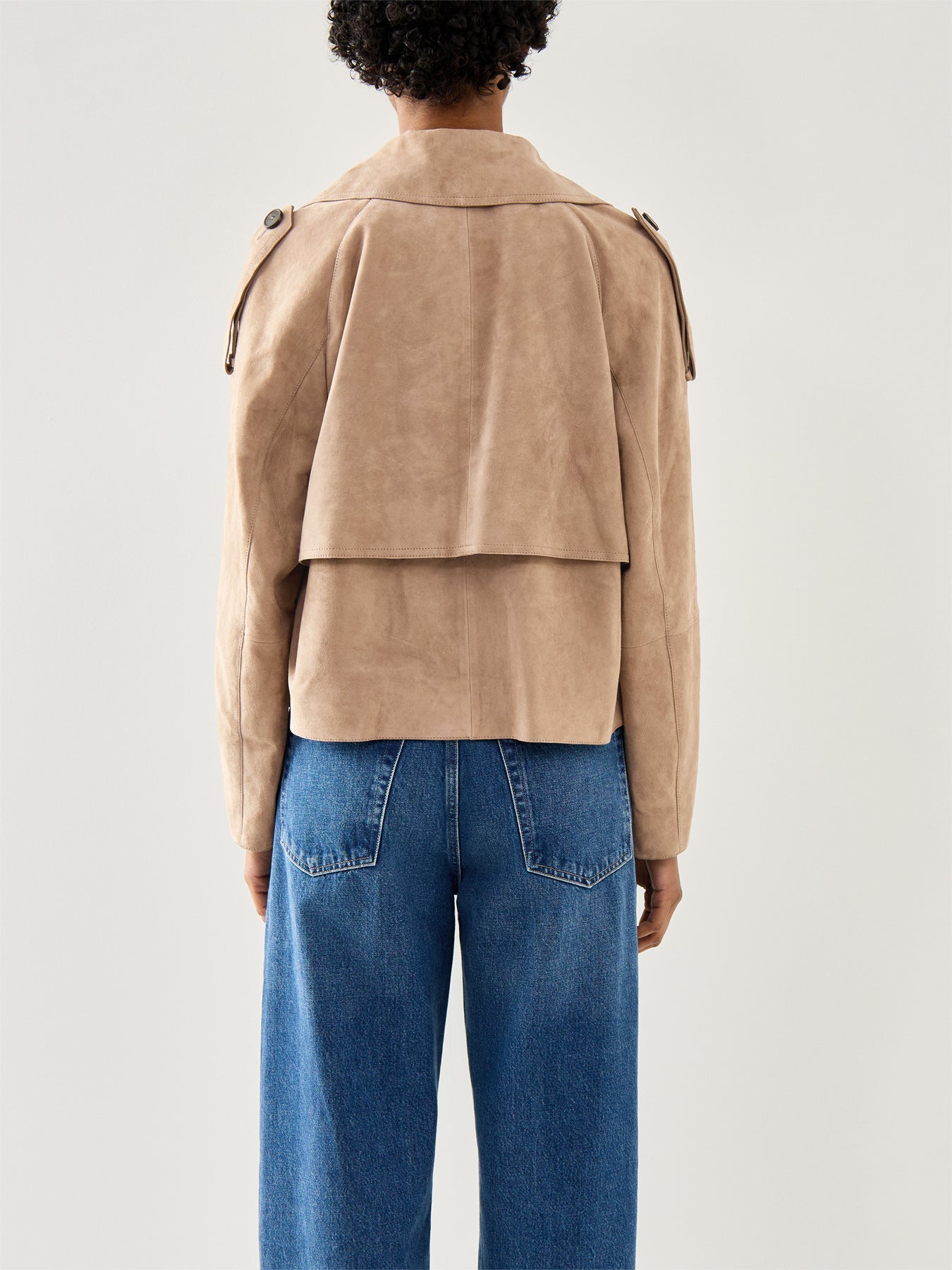 Mega Suede Jacket Tan