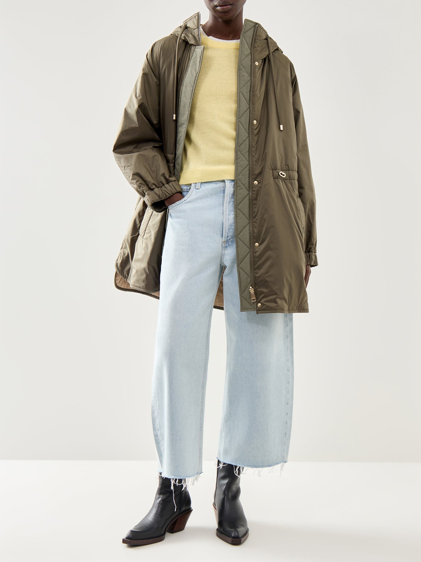 Weekend Alcamo Reversible Light Padded Longline Coat