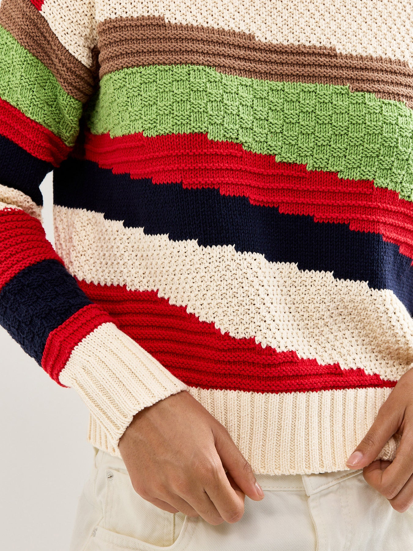 Weekend Polo Block Colour Knit