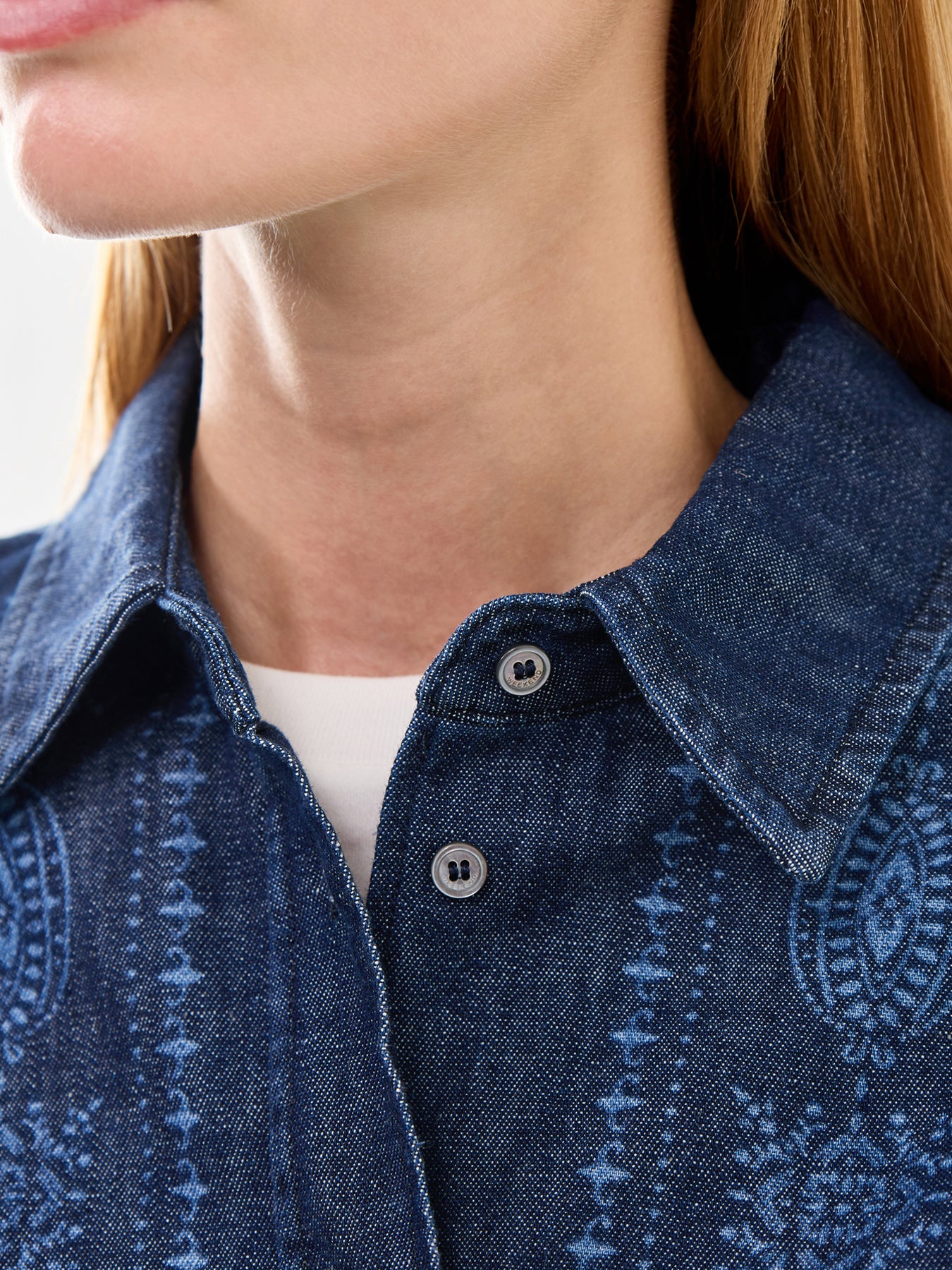 Weekend Giochi Denim Printed Shirt