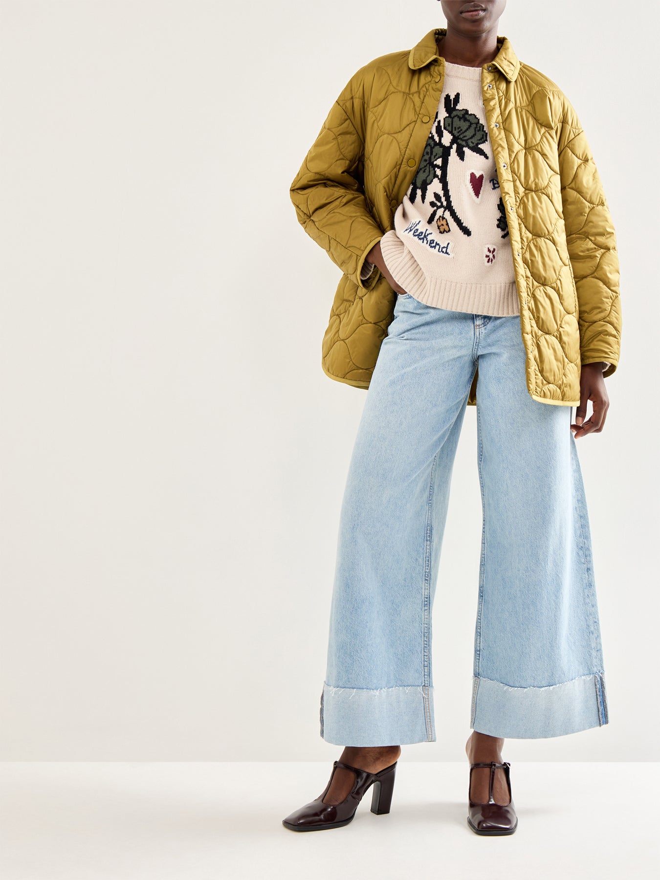 Zante Light Quilted Jacket Olive Green