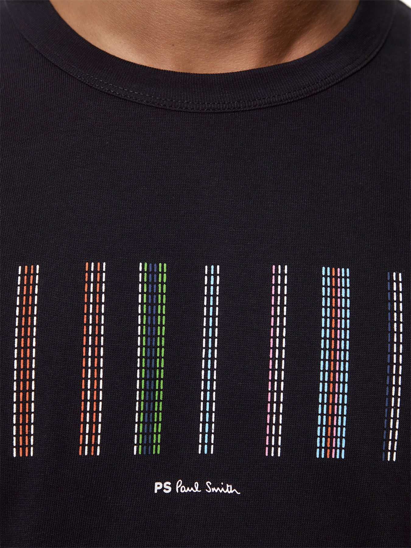 Multi Stripe Stitching T Shirt
