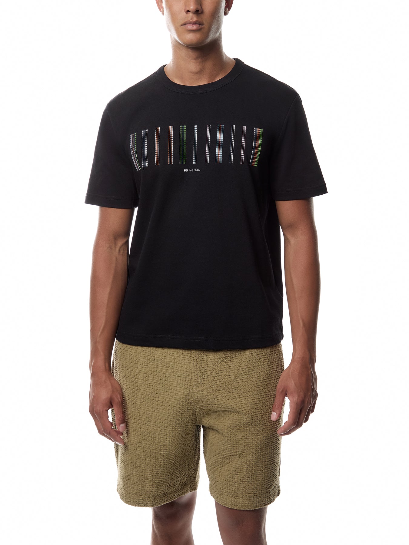 Multi Stripe Stitching T Shirt