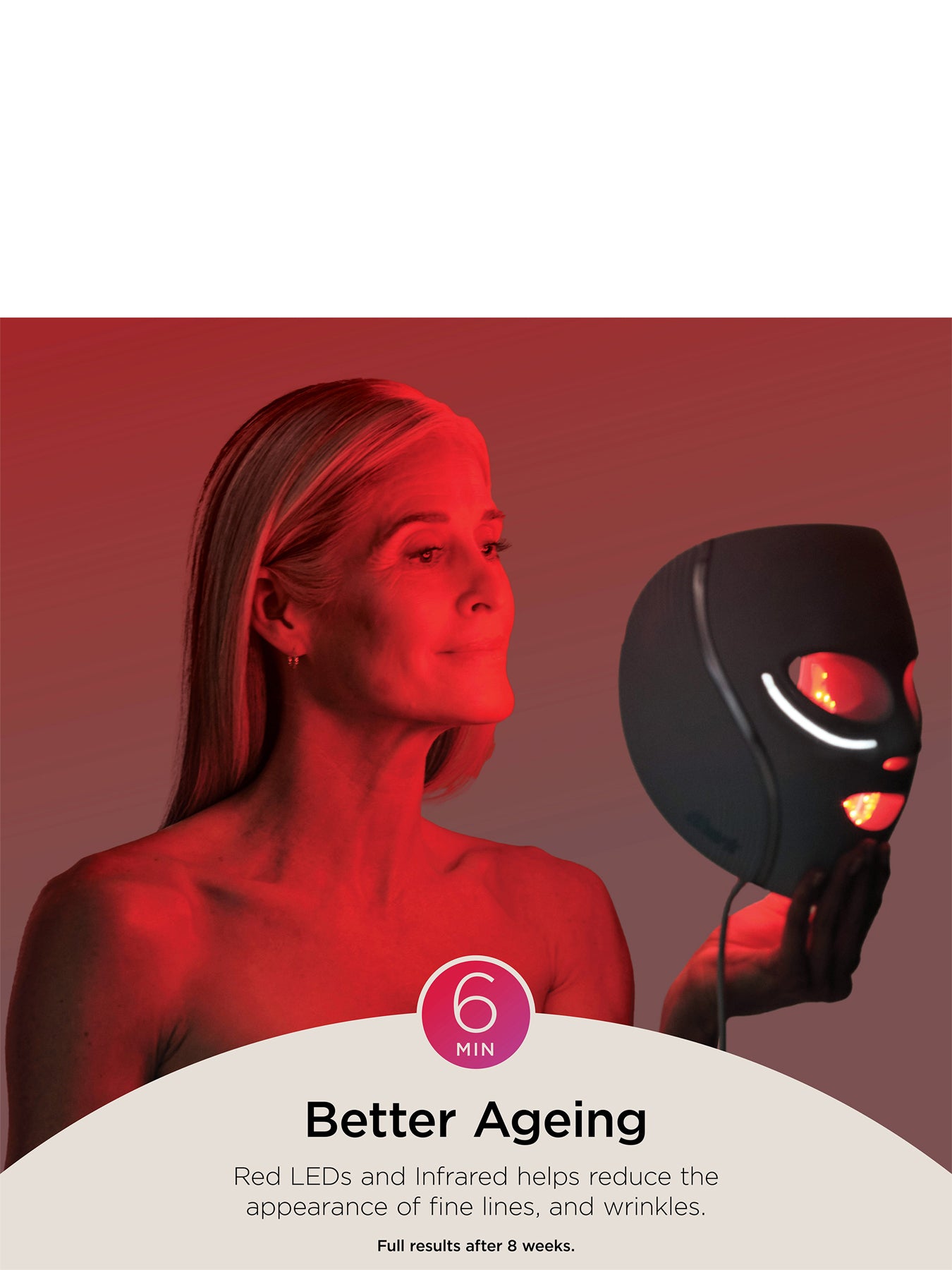 CryoGlow Under Eye Cooling and LED Anti Ageing & Blemish Repair Mask