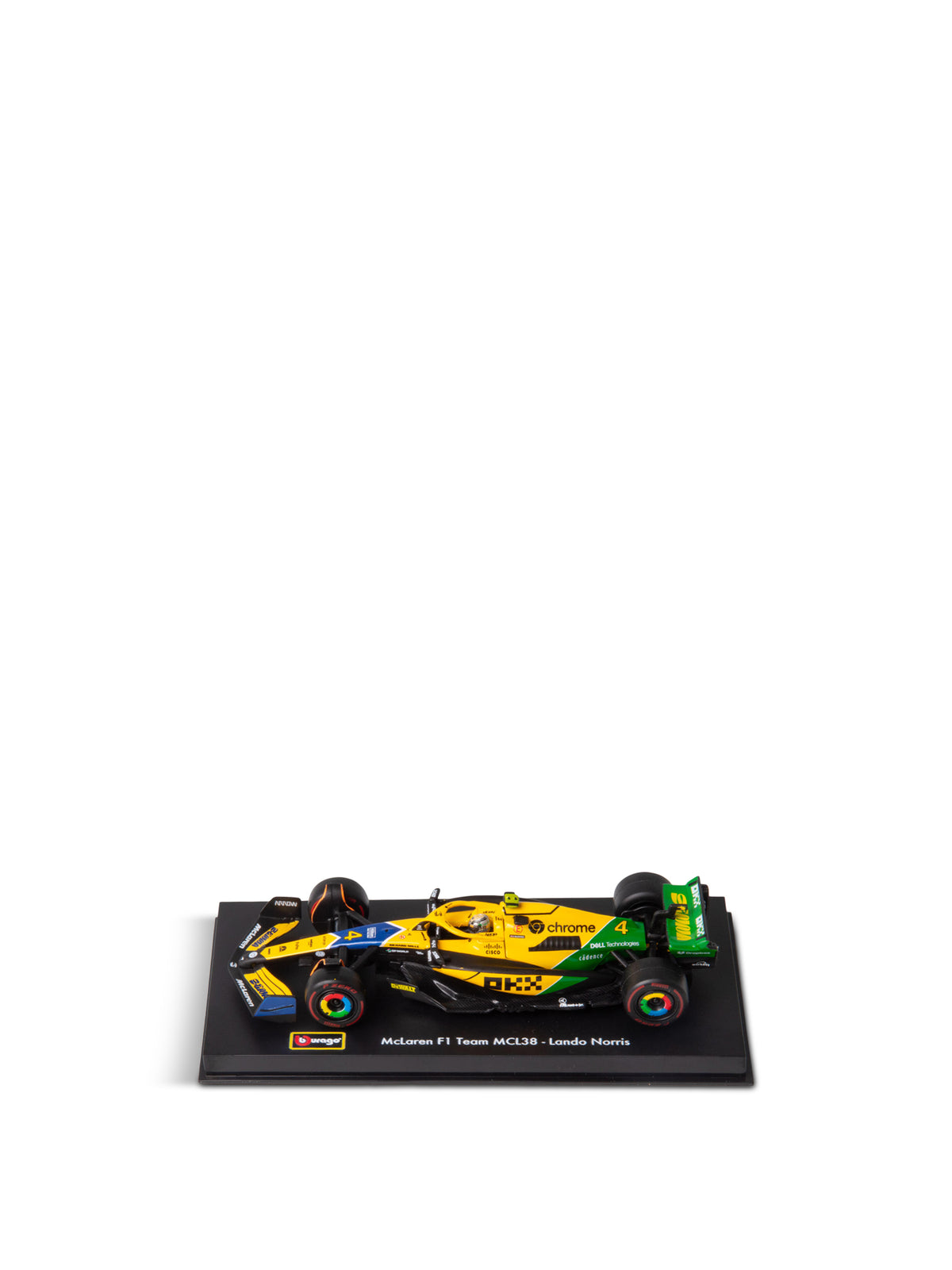1:43 F1 McLaren 2024 in Senna Livery With Lando Norris Car Model