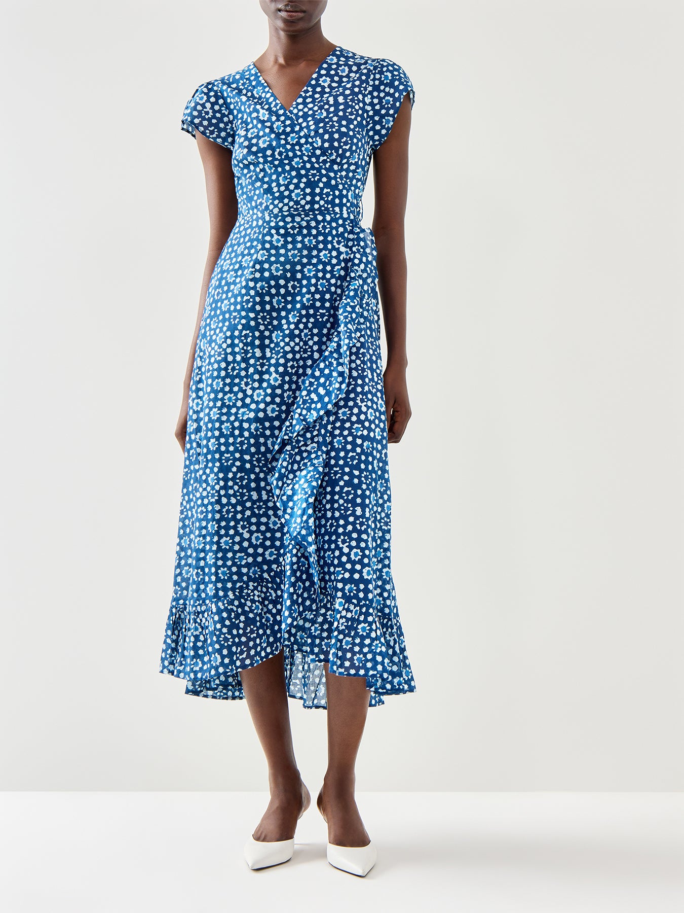 Demi Cotton Wrap Dress