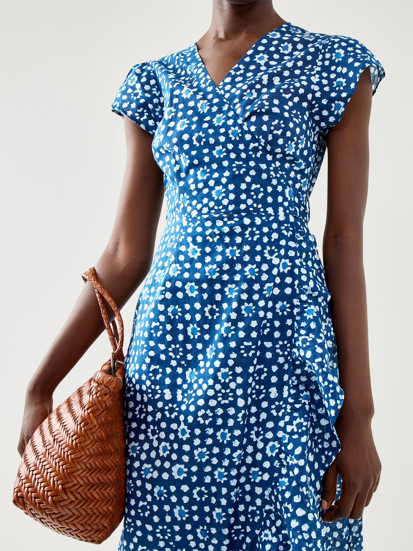 Demi Cotton Wrap Dress