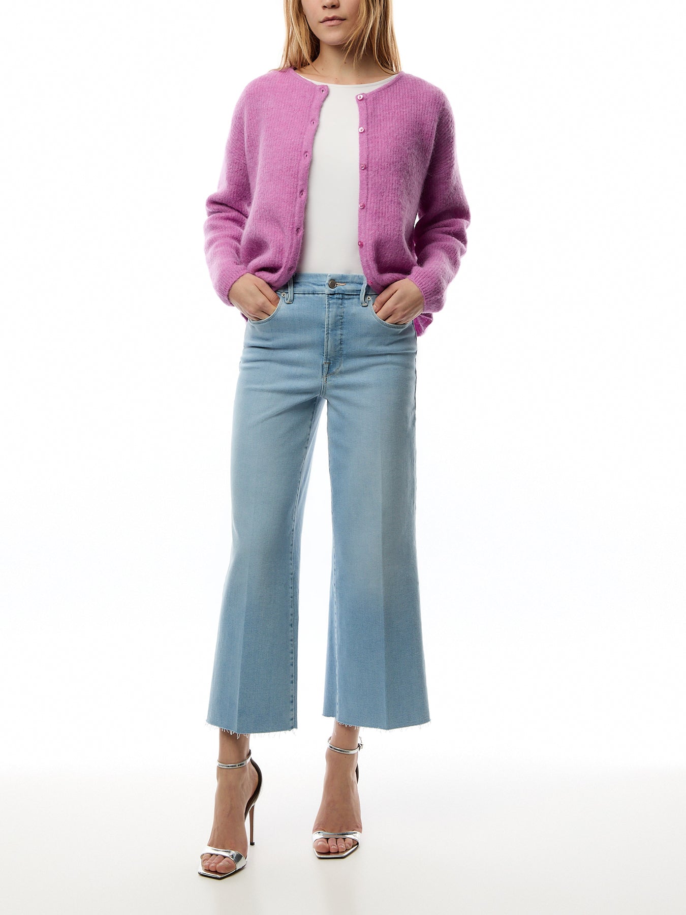 Good Waist Cropped Palazzo Light